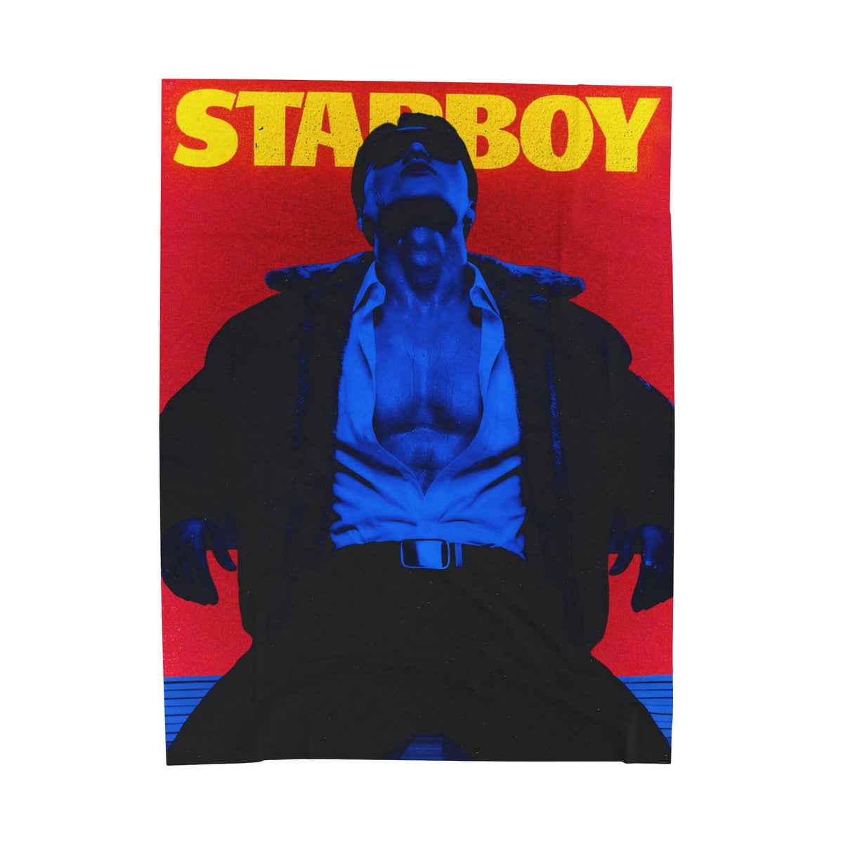 ATEEZ San X Starboy Illustration Velveteen Plush Blanket