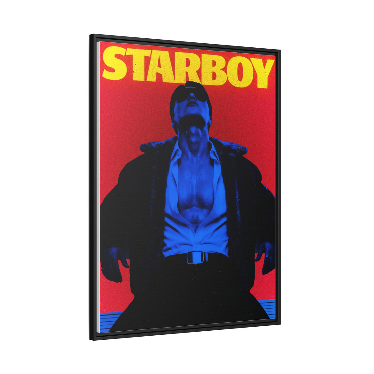 Framed Canvas ATEEZ San X Starboy Poster Matte  | Retro Pop Art Music Wall Decor