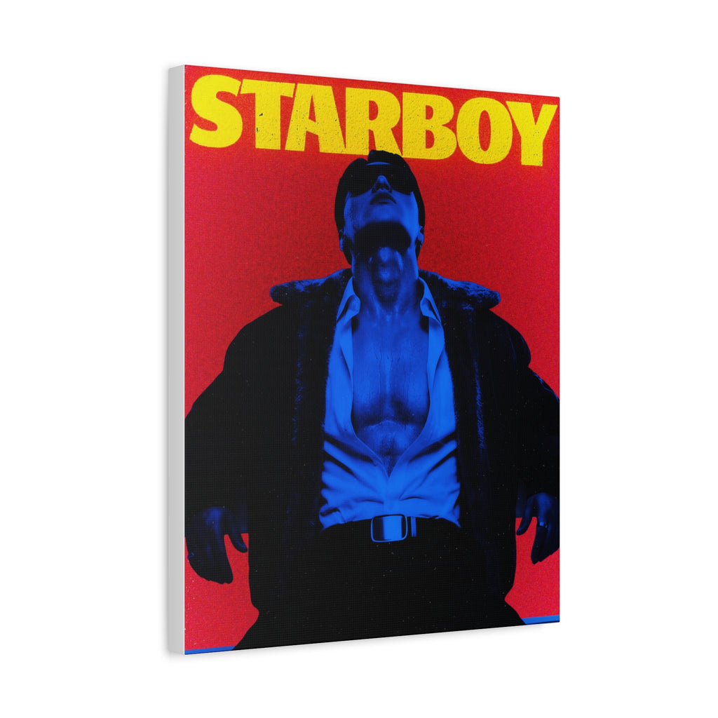ATEEZ San X Starboy Retro KPop Art Canvas