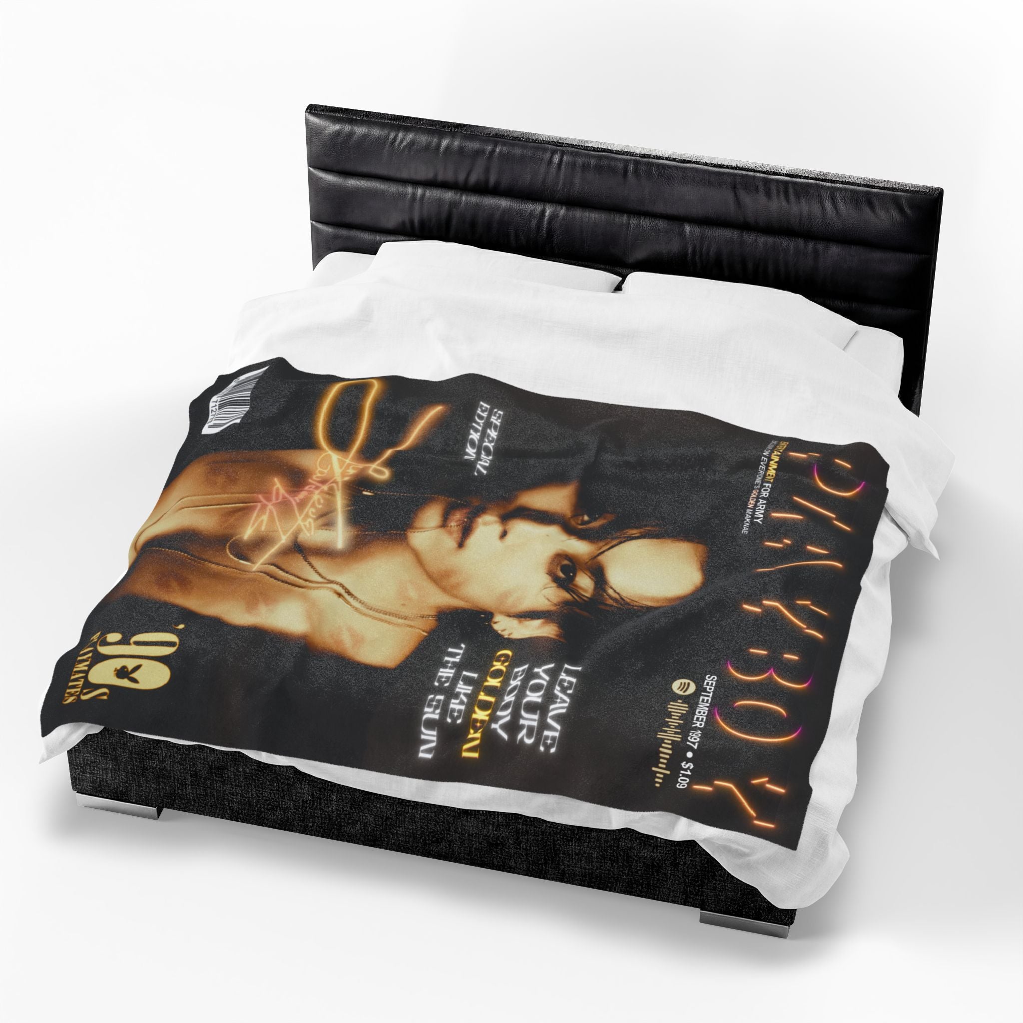 Jungkook Playboy Magazine Velveteen Plush Blanket |