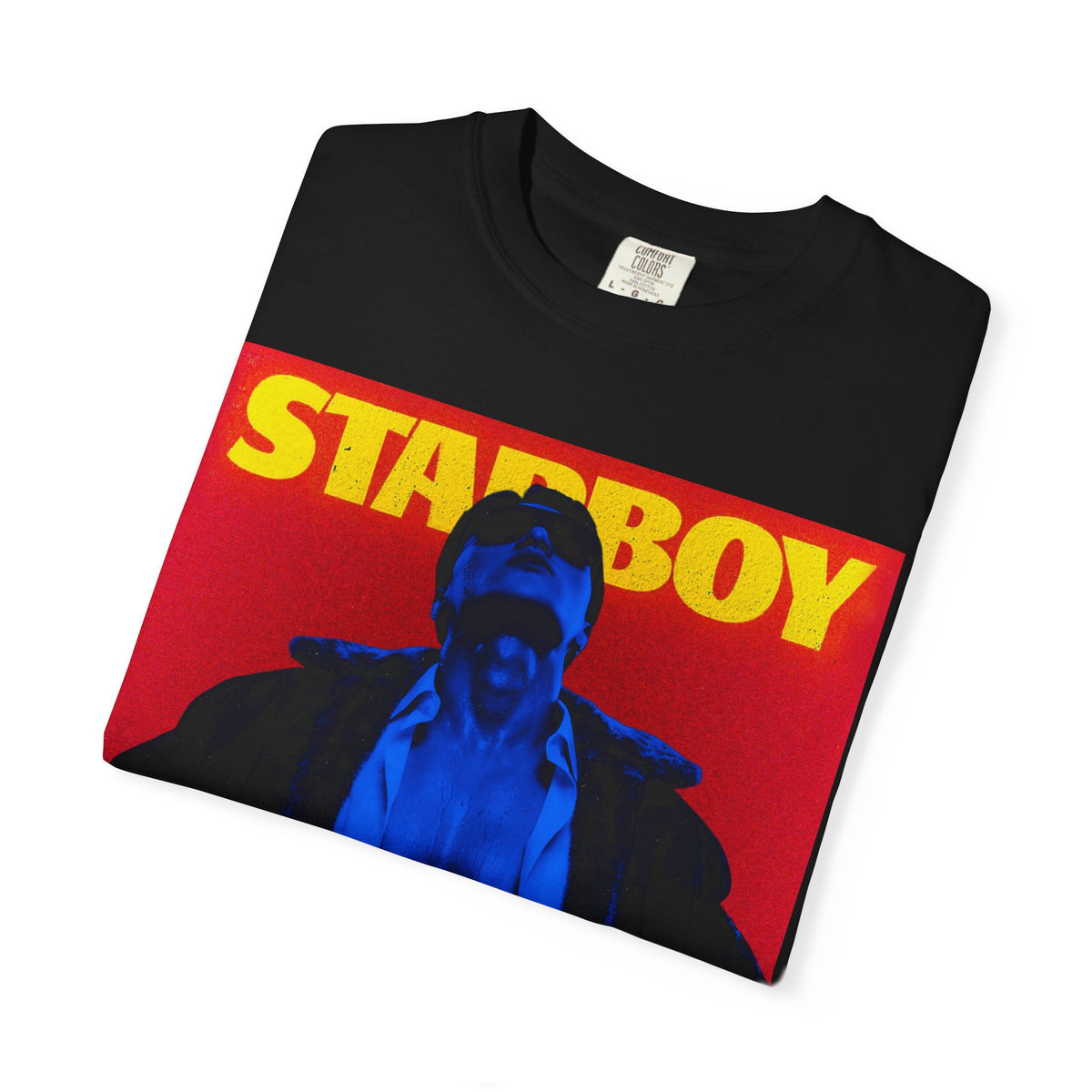 ATEEZ San XStarboy Graphic T-shirt | Retro Pop Art X Kpop, Bold Yellow Red Design