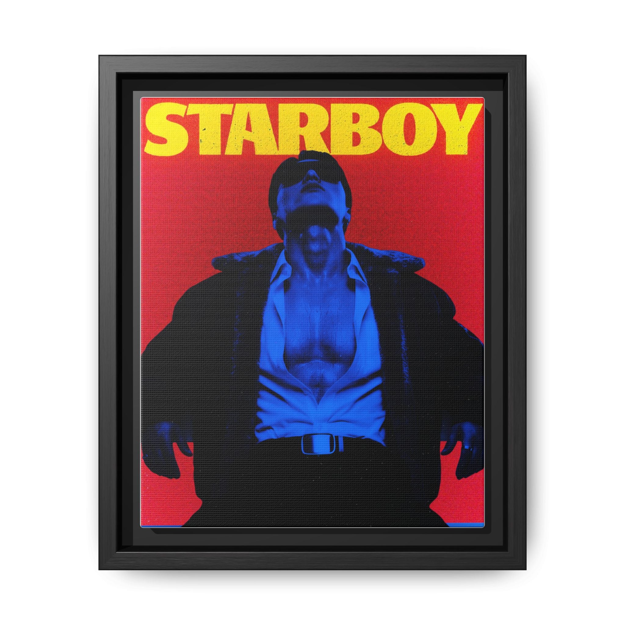 Framed Canvas ATEEZ San X Starboy Poster Matte  | Retro Pop Art Music Wall Decor