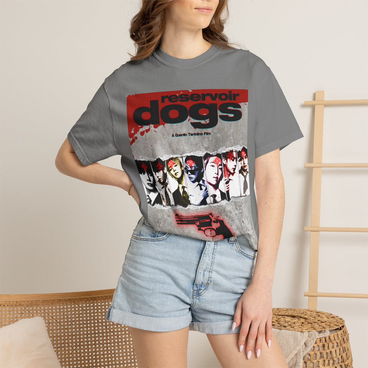 BTS Arirang X Reservoir Dogs Poster T-Shirt | Movie Poster Graphic Tee