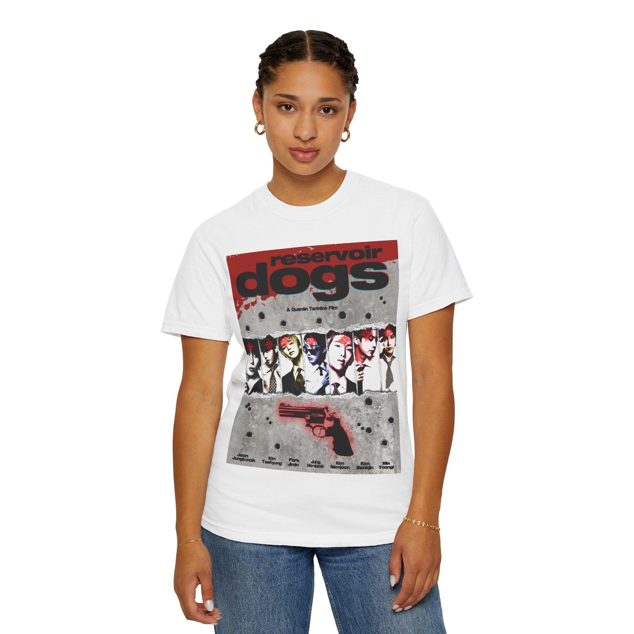 BTS Arirang X Reservoir Dogs Poster T-Shirt Bulletproof Ver.| Movie Poster Graphic Tee