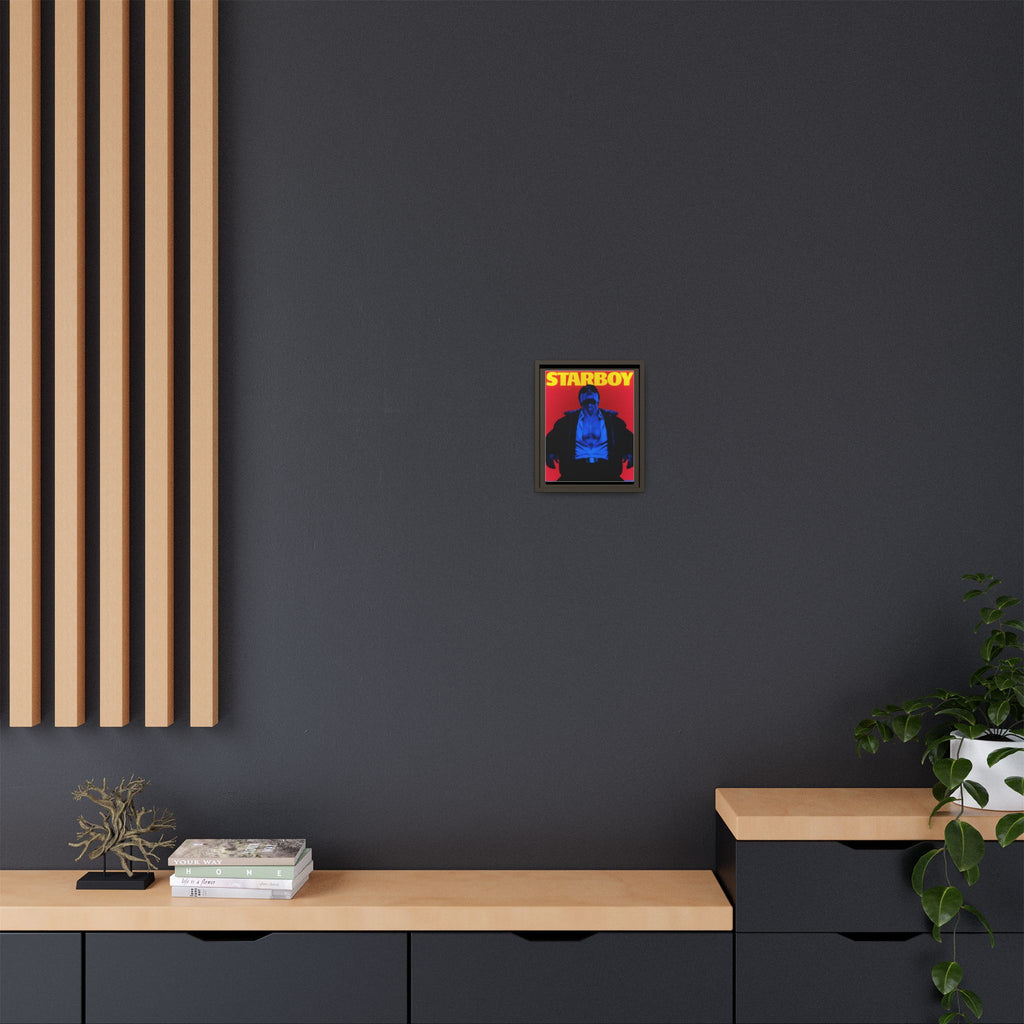 Framed Canvas ATEEZ San X Starboy Poster Matte  | Retro Pop Art Music Wall Decor