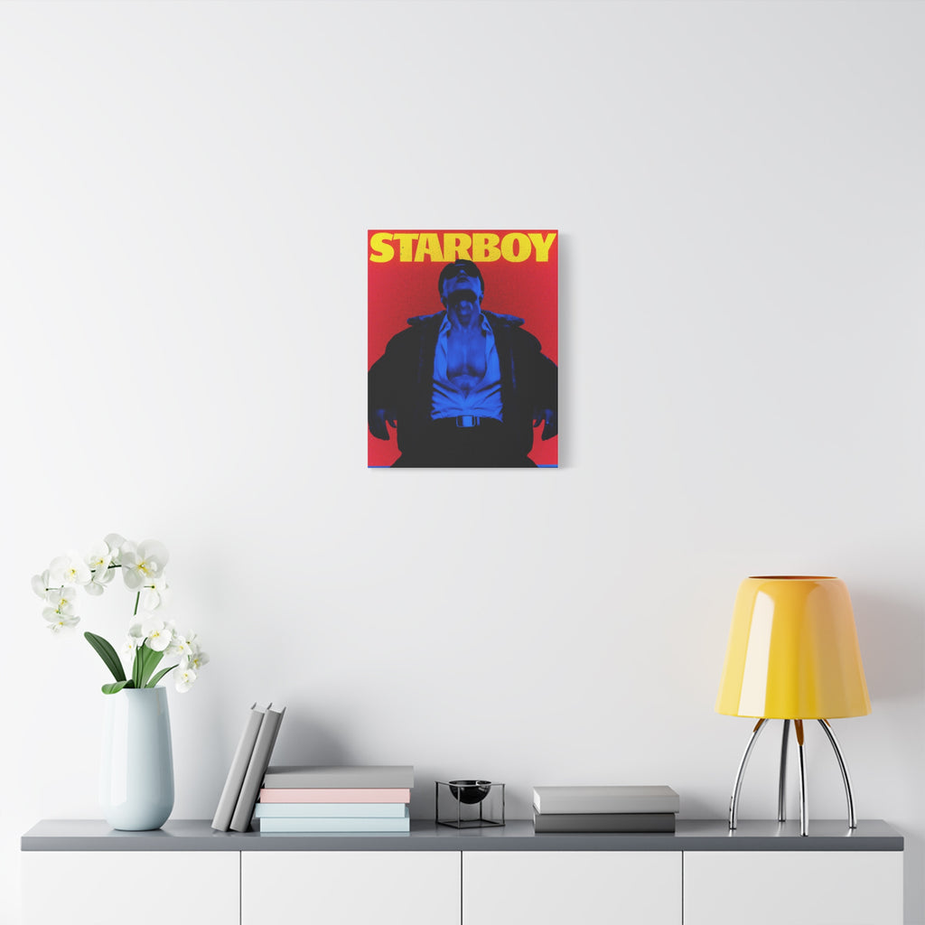 ATEEZ San X Starboy Retro KPop Art Canvas