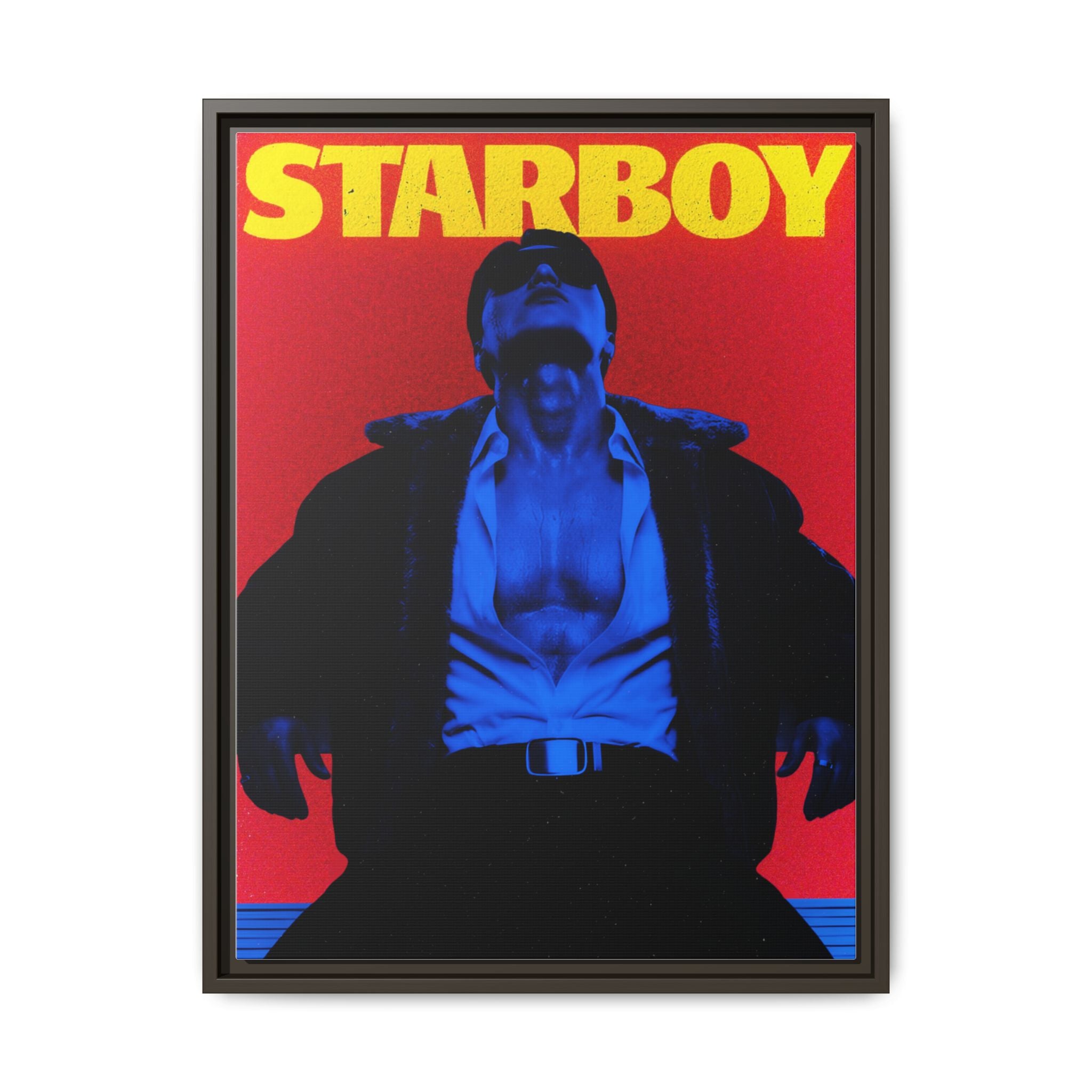 Framed Canvas ATEEZ San X Starboy Poster Matte  | Retro Pop Art Music Wall Decor