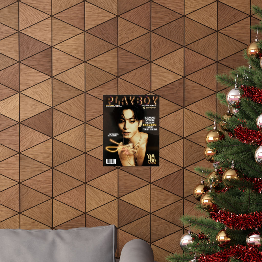 Jungkook Playboy Magazine Portrait Poster | Matte Vertical Poster