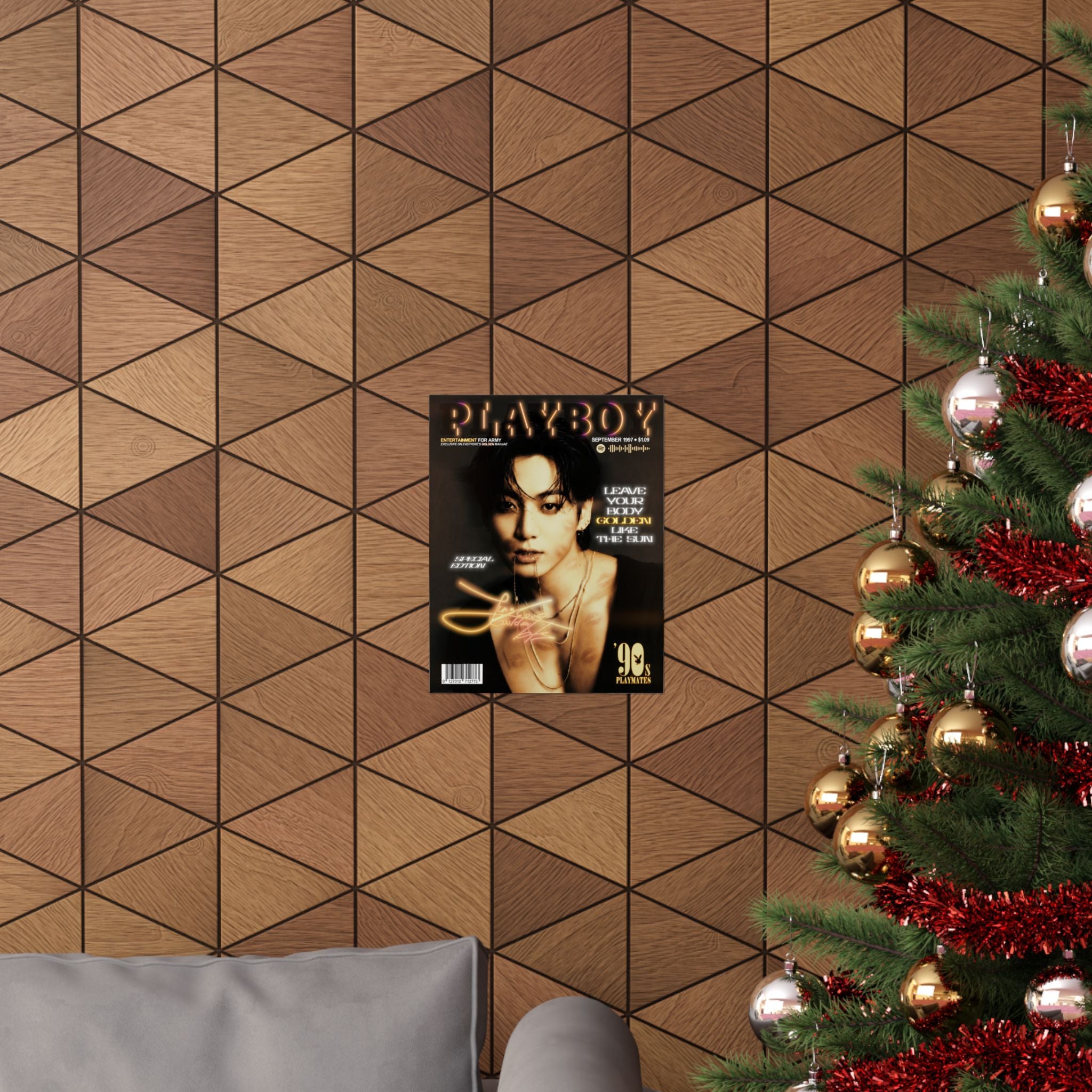 Jungkook Playboy Magazine Portrait Poster | Matte Vertical Poster