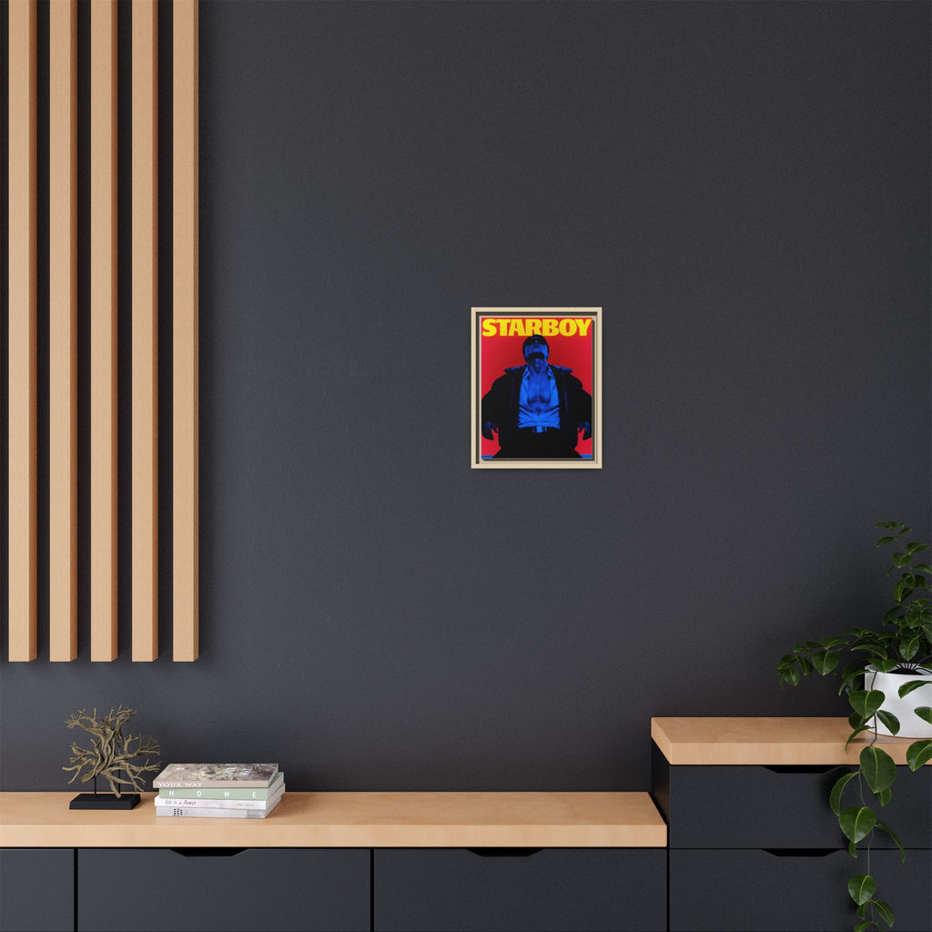 Framed Canvas ATEEZ San X Starboy Poster Matte  | Retro Pop Art Music Wall Decor