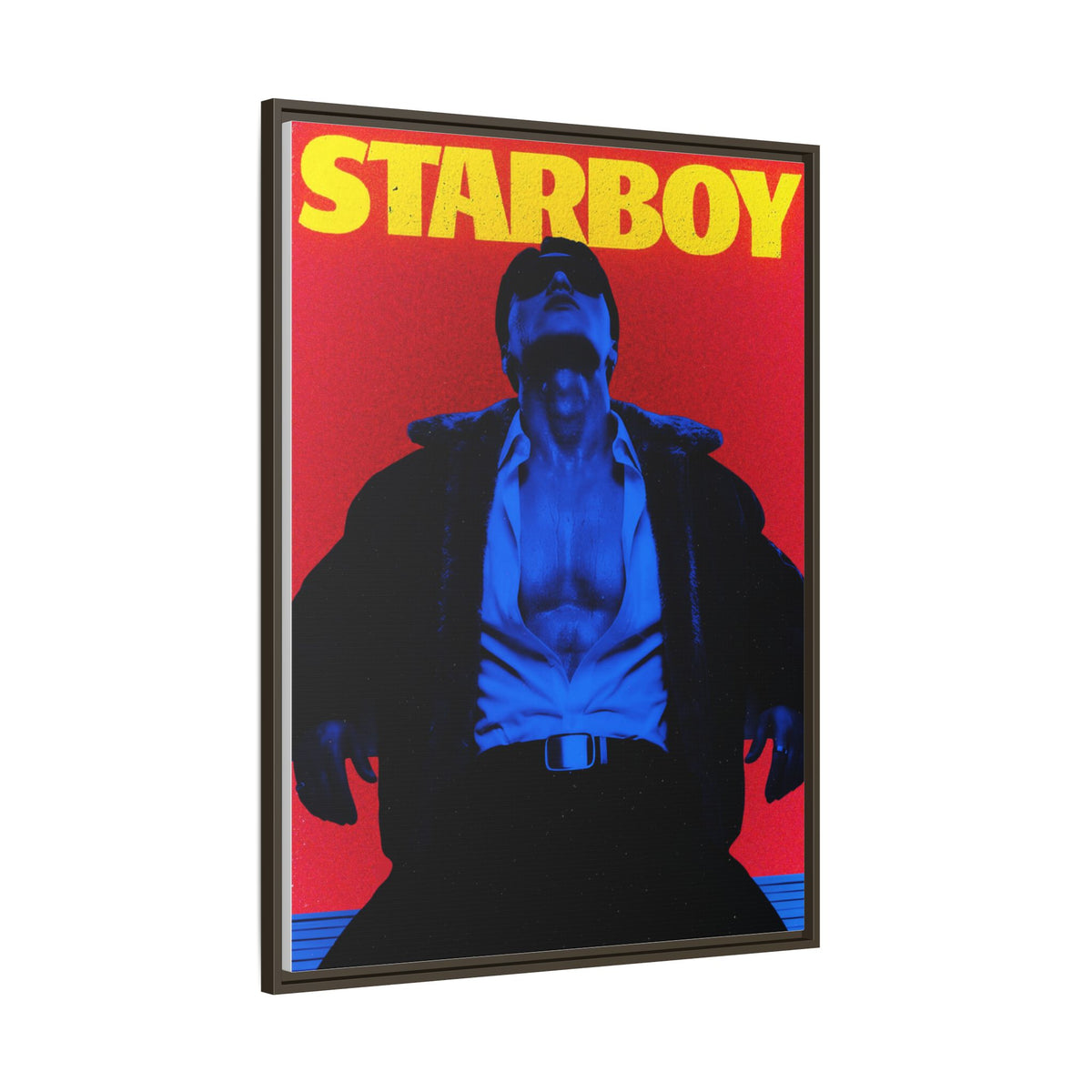 Framed Canvas ATEEZ San X Starboy Poster Matte  | Retro Pop Art Music Wall Decor