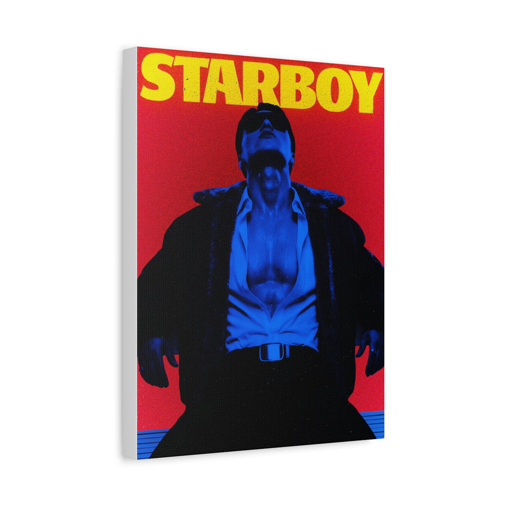 ATEEZ San X Starboy Retro KPop Art Canvas