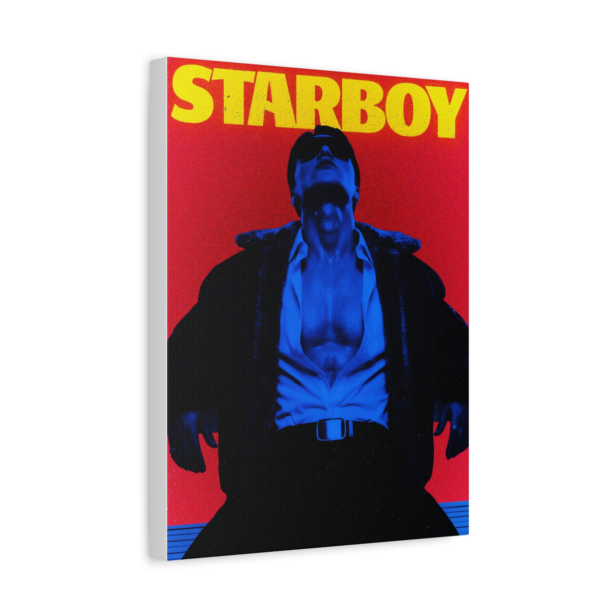 ATEEZ San X Starboy Retro KPop Art Canvas