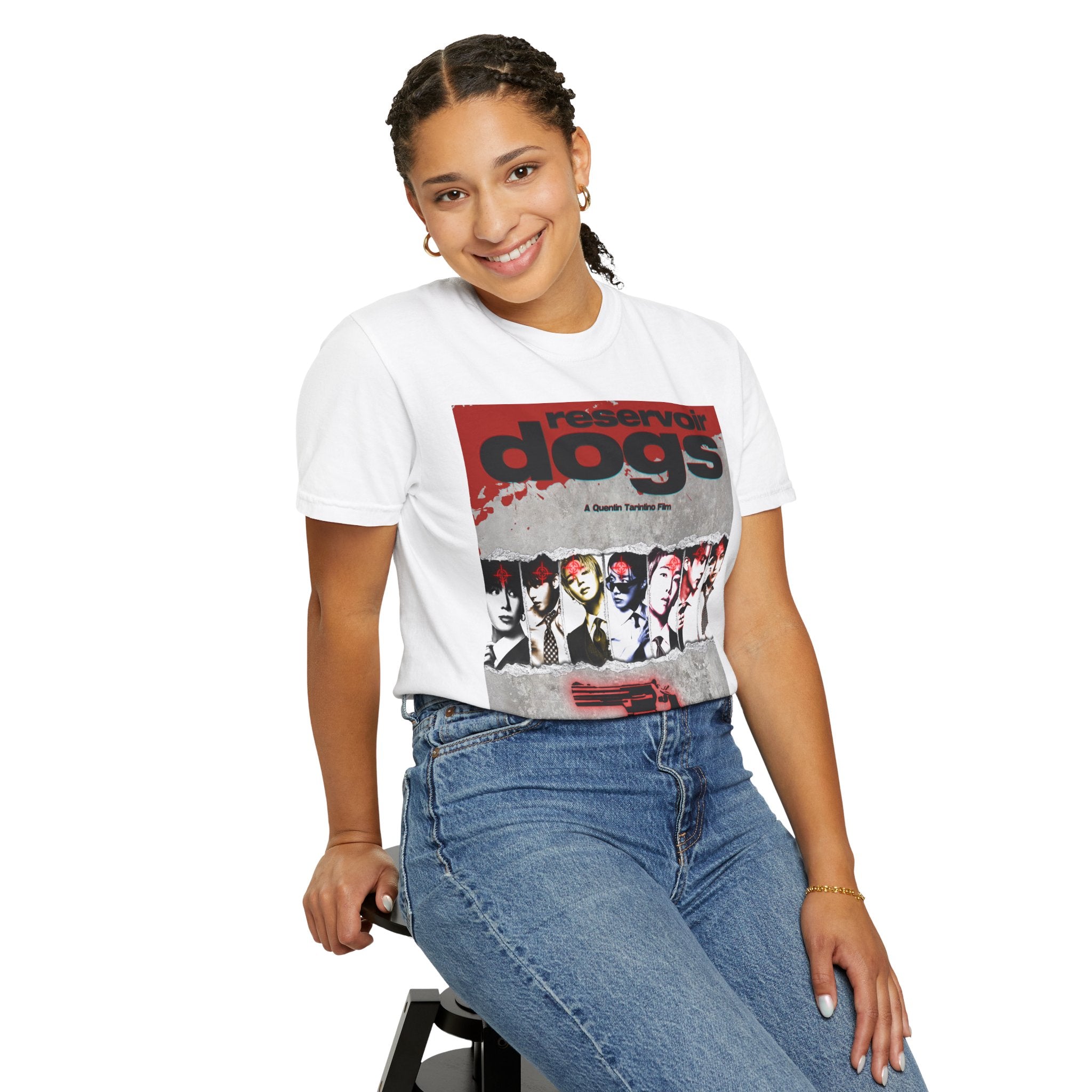 BTS Arirang X Reservoir Dogs Poster T-Shirt | Movie Poster Graphic Tee