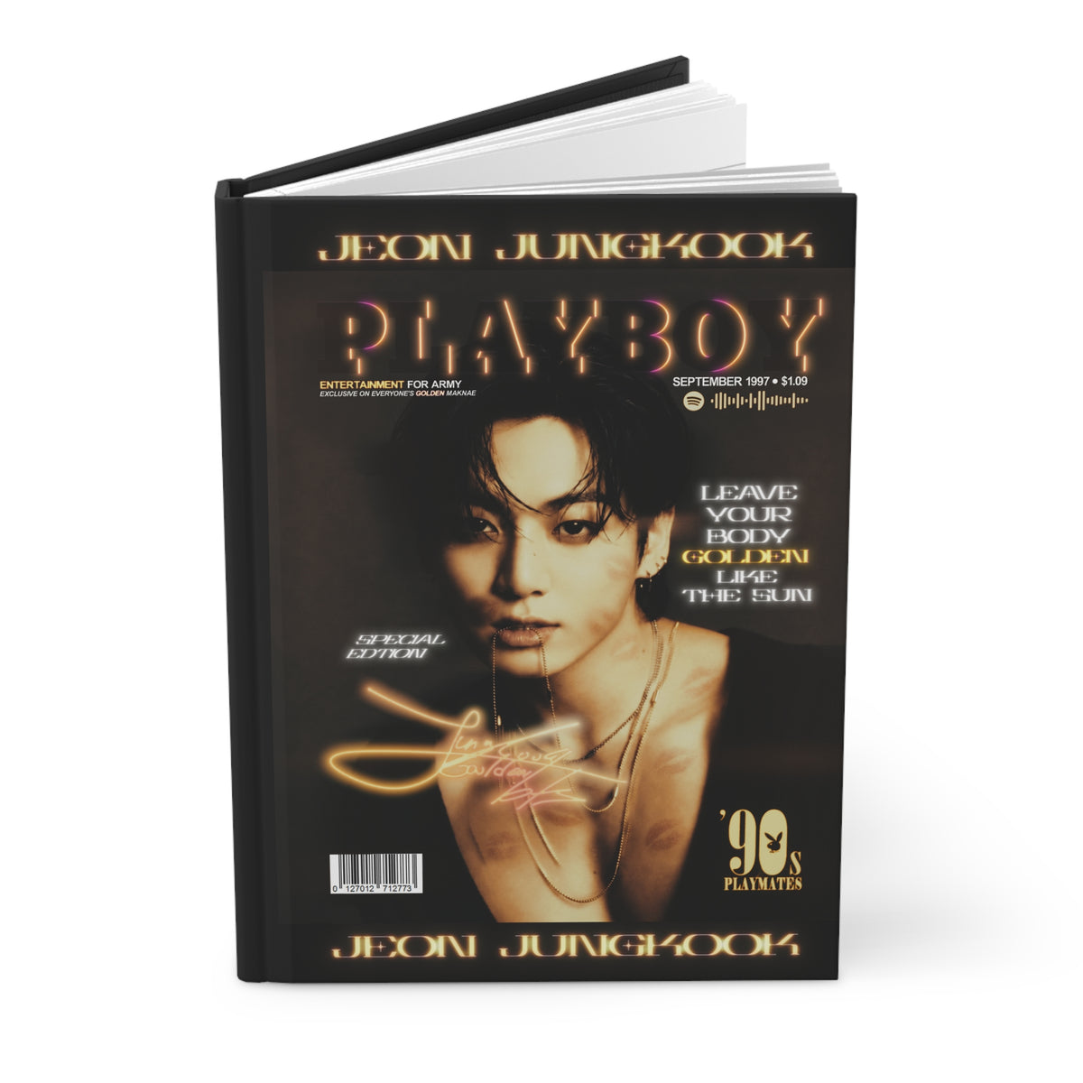 Jeon Jungkook BTS Playboy Magazine Cover Journal Hardcover