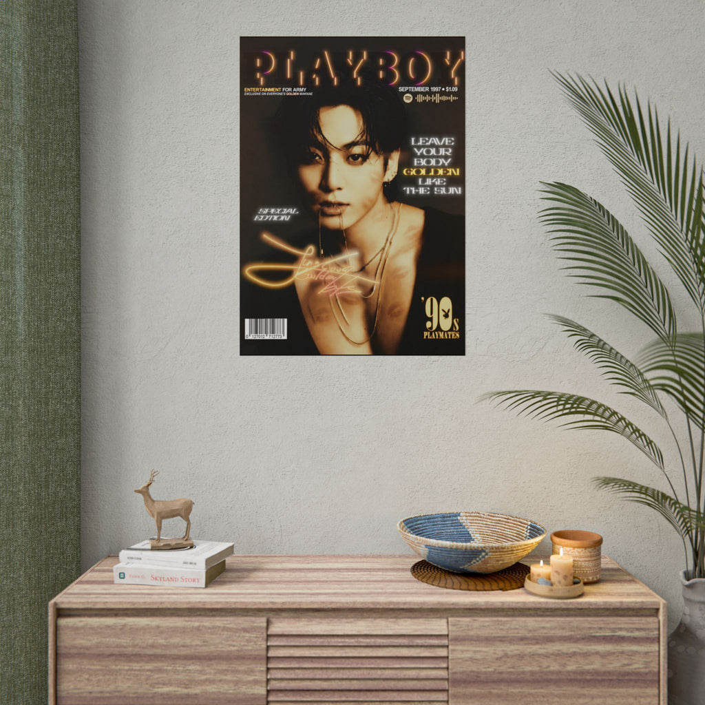 Jeon Jungkook BTS Playboy Style Rolled Poster