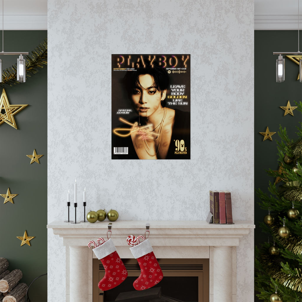 Jungkook Playboy Magazine Portrait Poster | Matte Vertical Poster