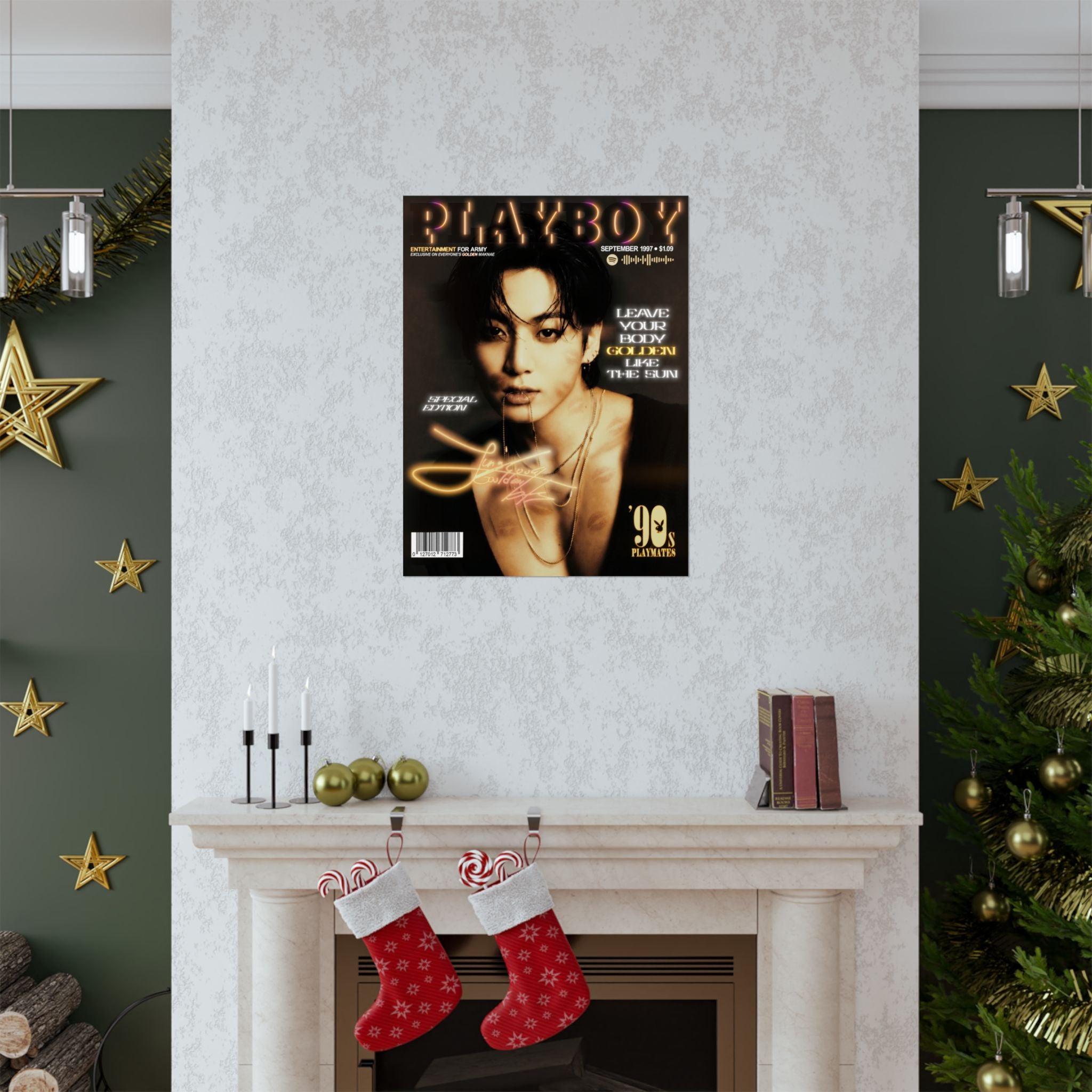 Jungkook Playboy Magazine Portrait Poster | Matte Vertical Poster