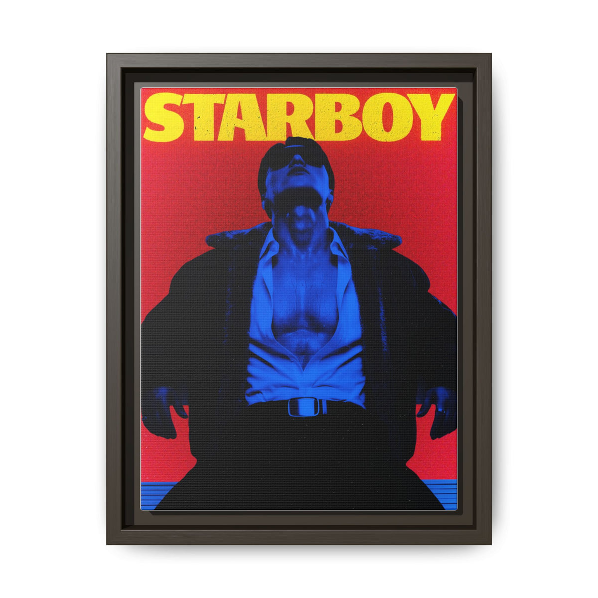 Framed Canvas ATEEZ San X Starboy Poster Matte  | Retro Pop Art Music Wall Decor