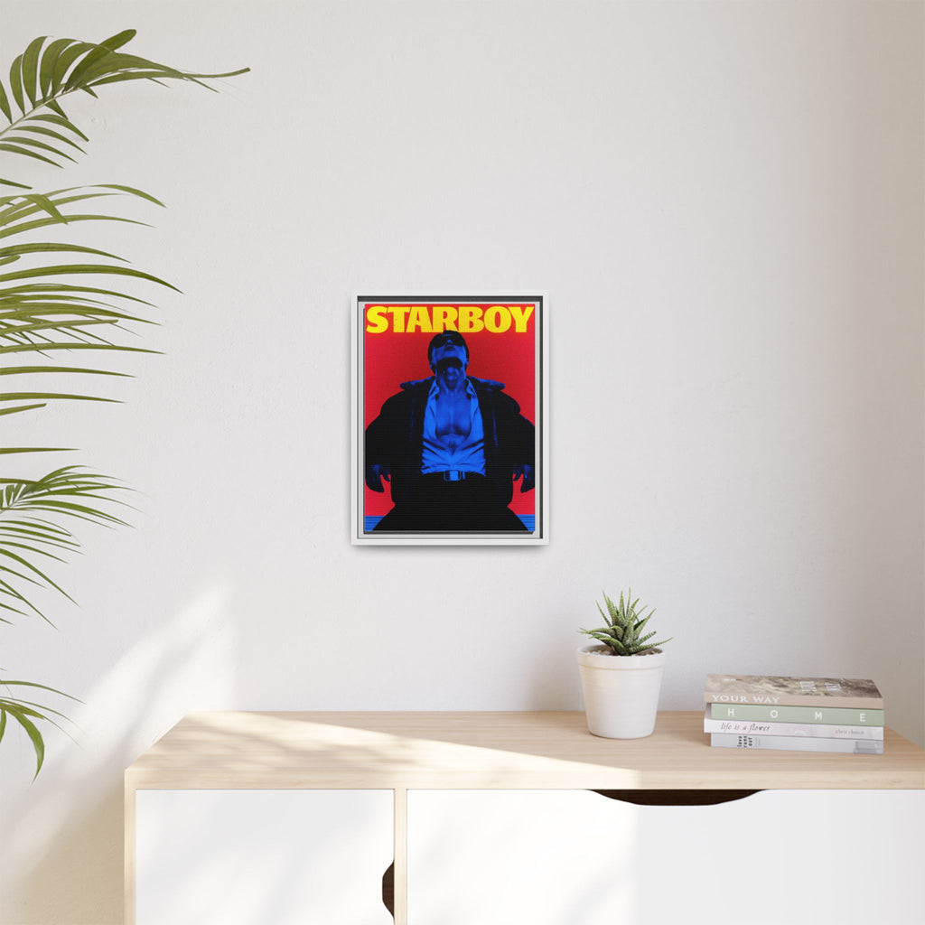 Framed Canvas ATEEZ San X Starboy Poster Matte  | Retro Pop Art Music Wall Decor