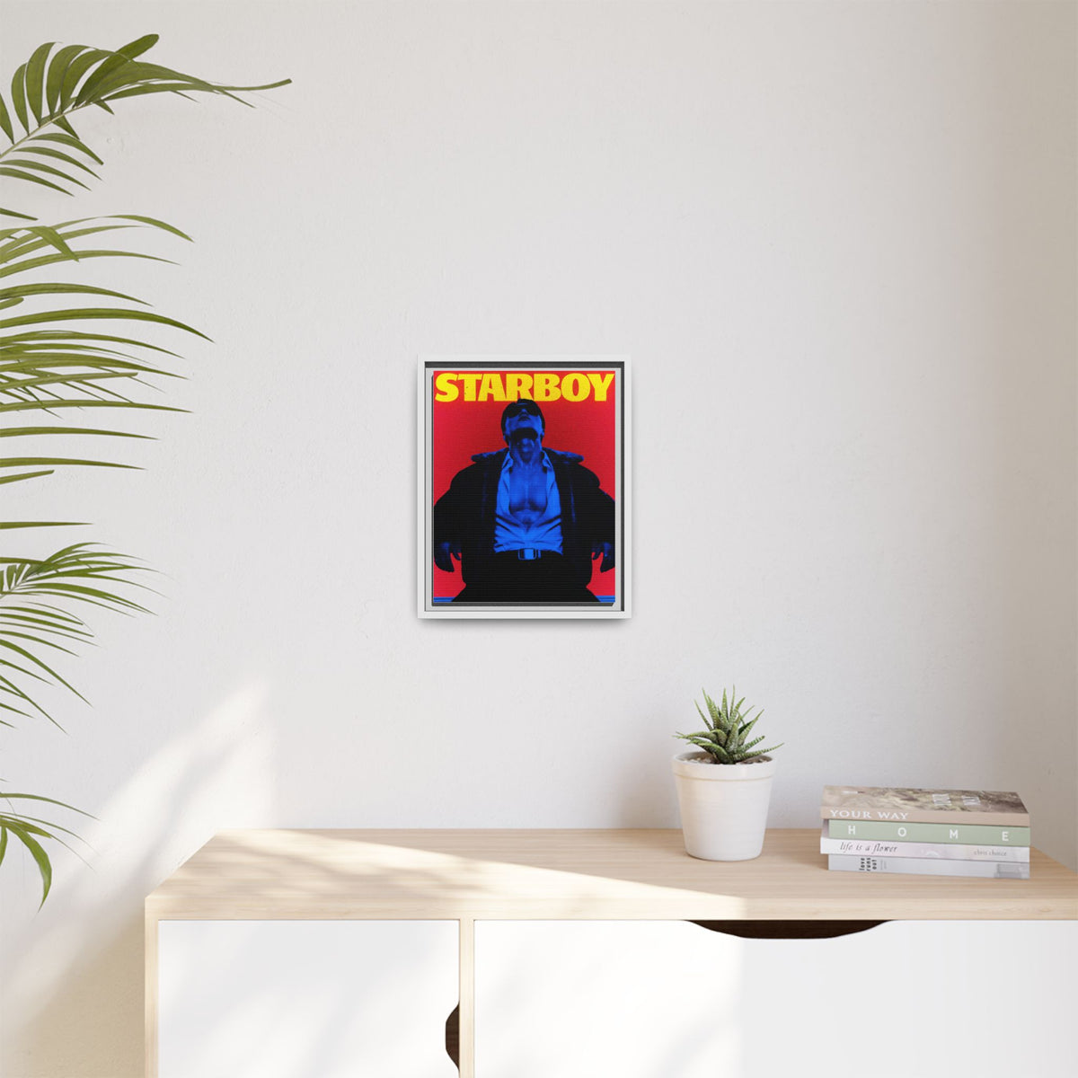 Framed Canvas ATEEZ San X Starboy Poster Matte  | Retro Pop Art Music Wall Decor