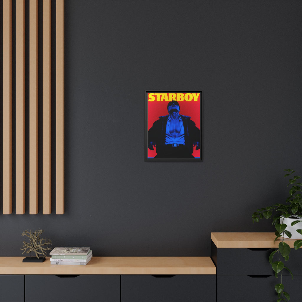 Framed Canvas ATEEZ San X Starboy Poster Matte  | Retro Pop Art Music Wall Decor