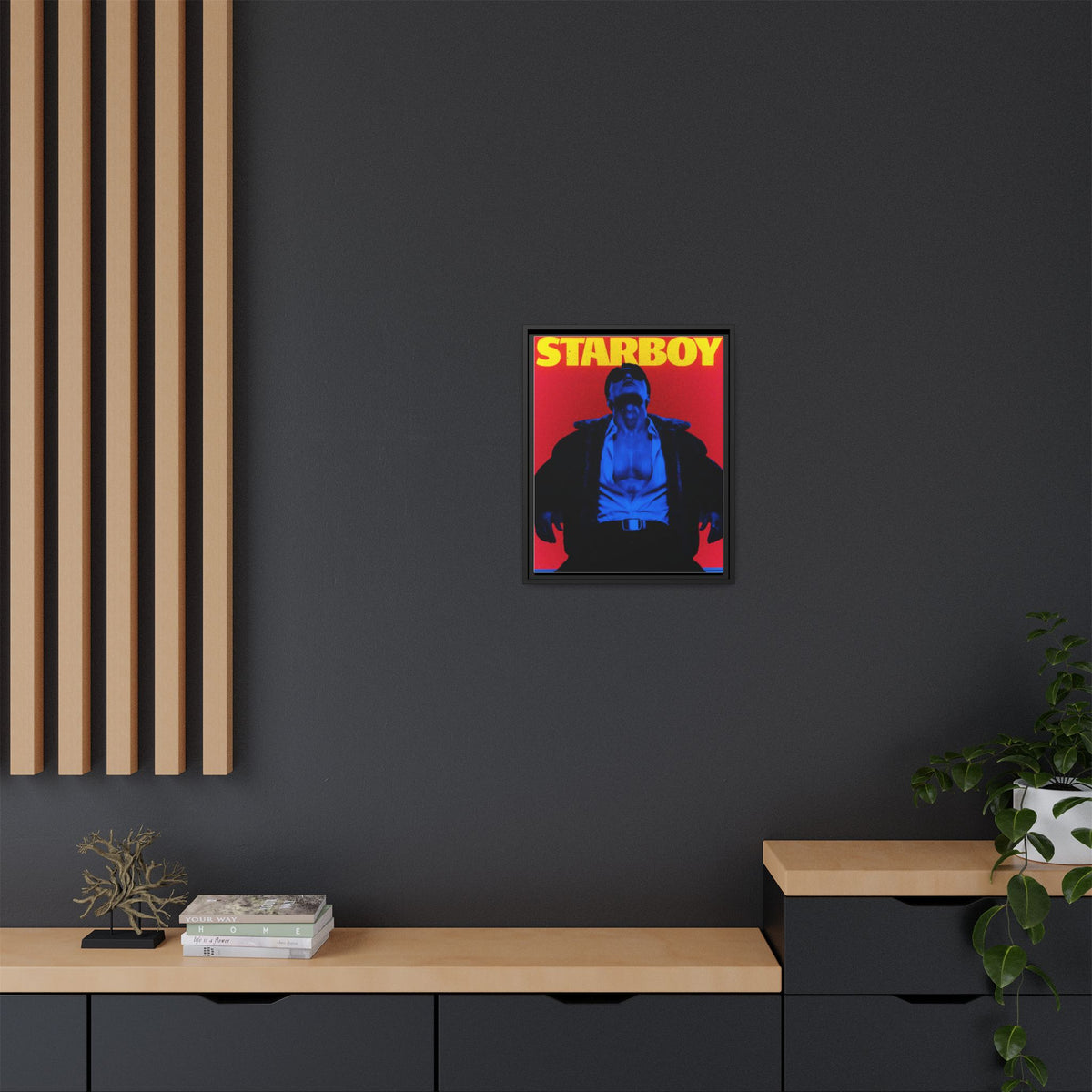 Framed Canvas ATEEZ San X Starboy Poster Matte  | Retro Pop Art Music Wall Decor