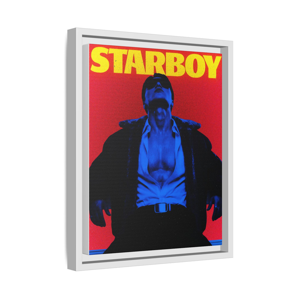 Framed Canvas ATEEZ San X Starboy Poster Matte  | Retro Pop Art Music Wall Decor