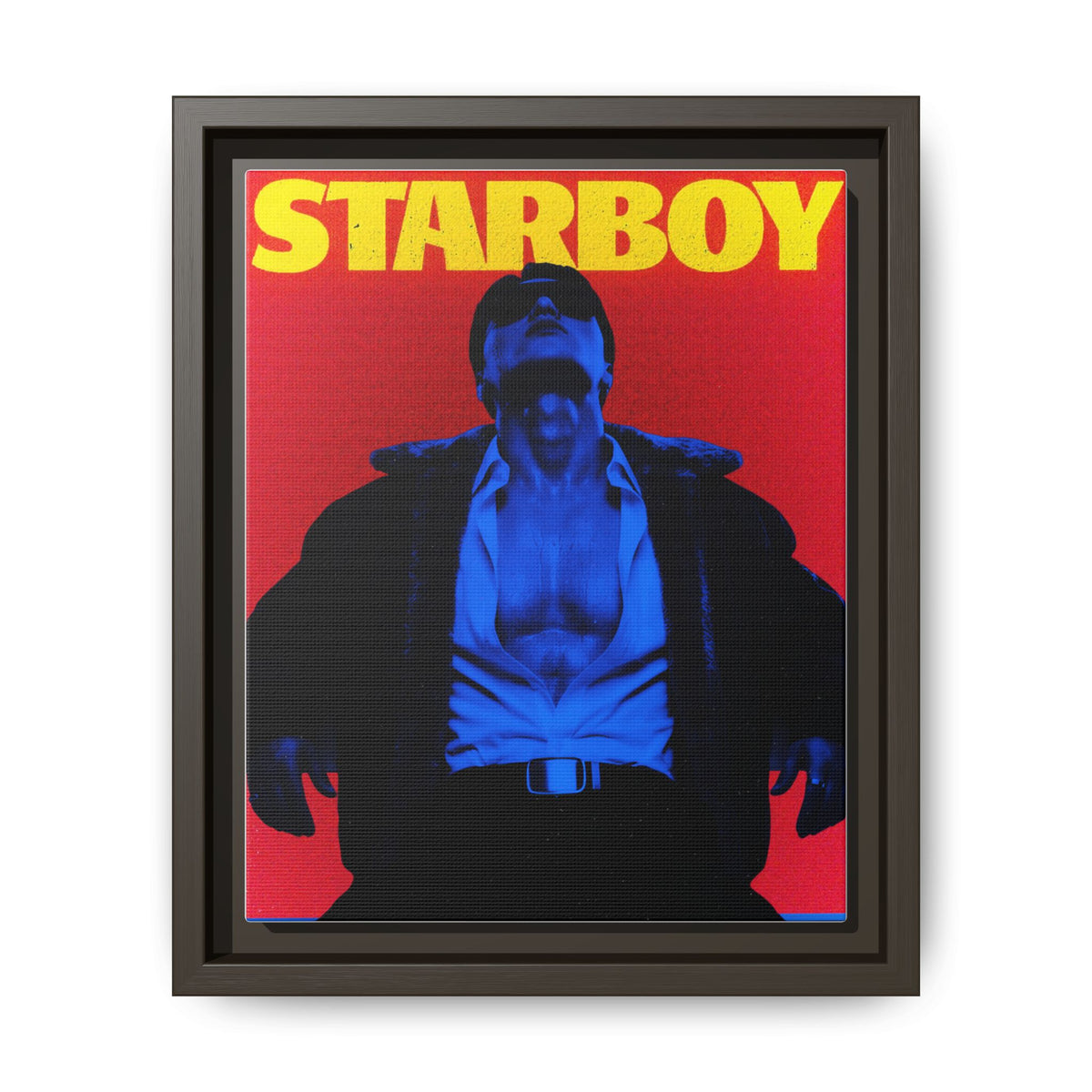 Framed Canvas ATEEZ San X Starboy Poster Matte  | Retro Pop Art Music Wall Decor