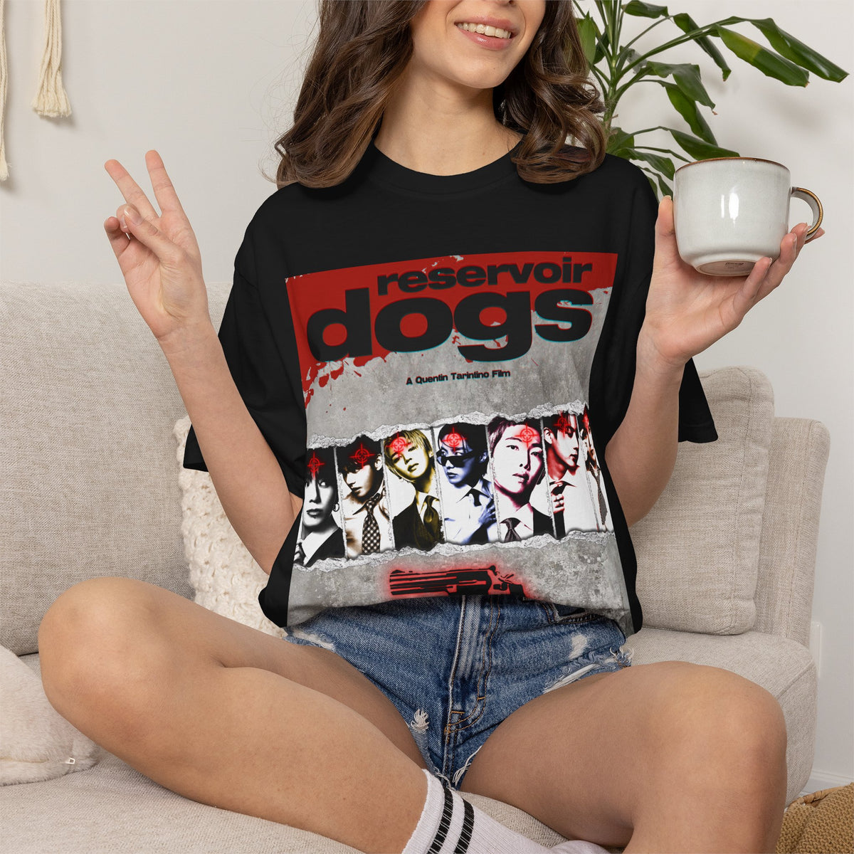 BTS Arirang X Reservoir Dogs Poster T-Shirt | Movie Poster Graphic Tee