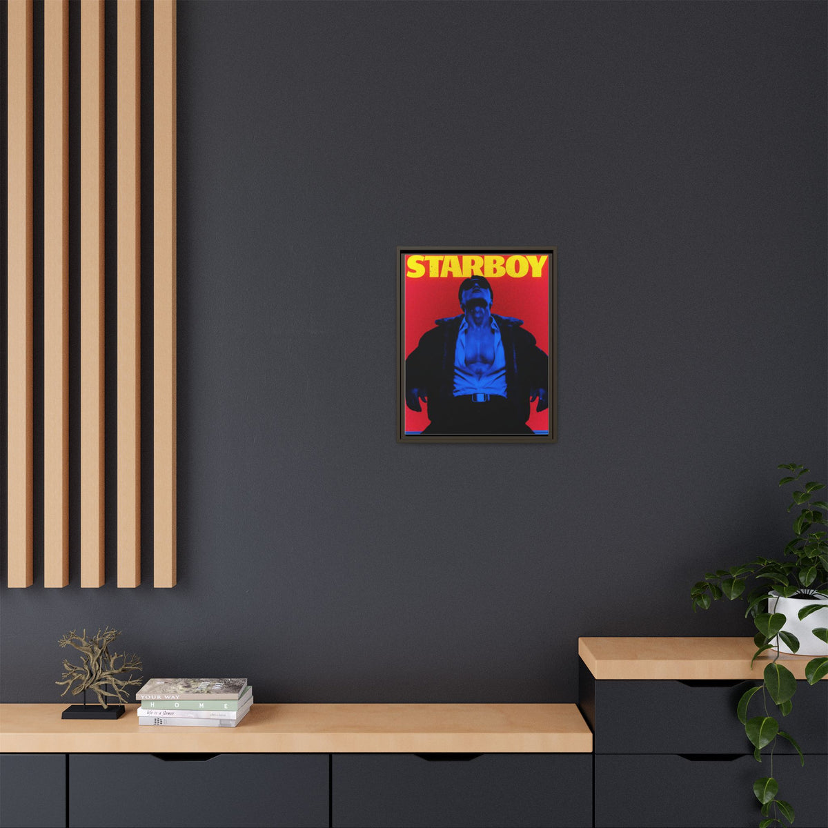 Framed Canvas ATEEZ San X Starboy Poster Matte  | Retro Pop Art Music Wall Decor