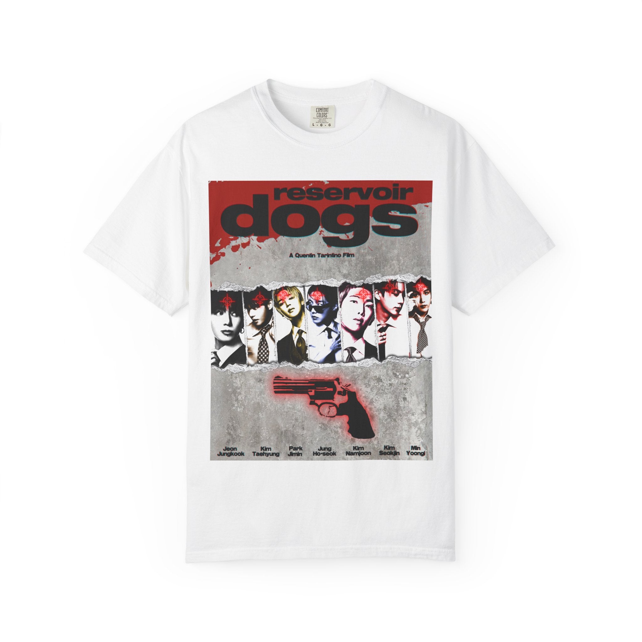 BTS Arirang X Reservoir Dogs Poster T-Shirt | Movie Poster Graphic Tee