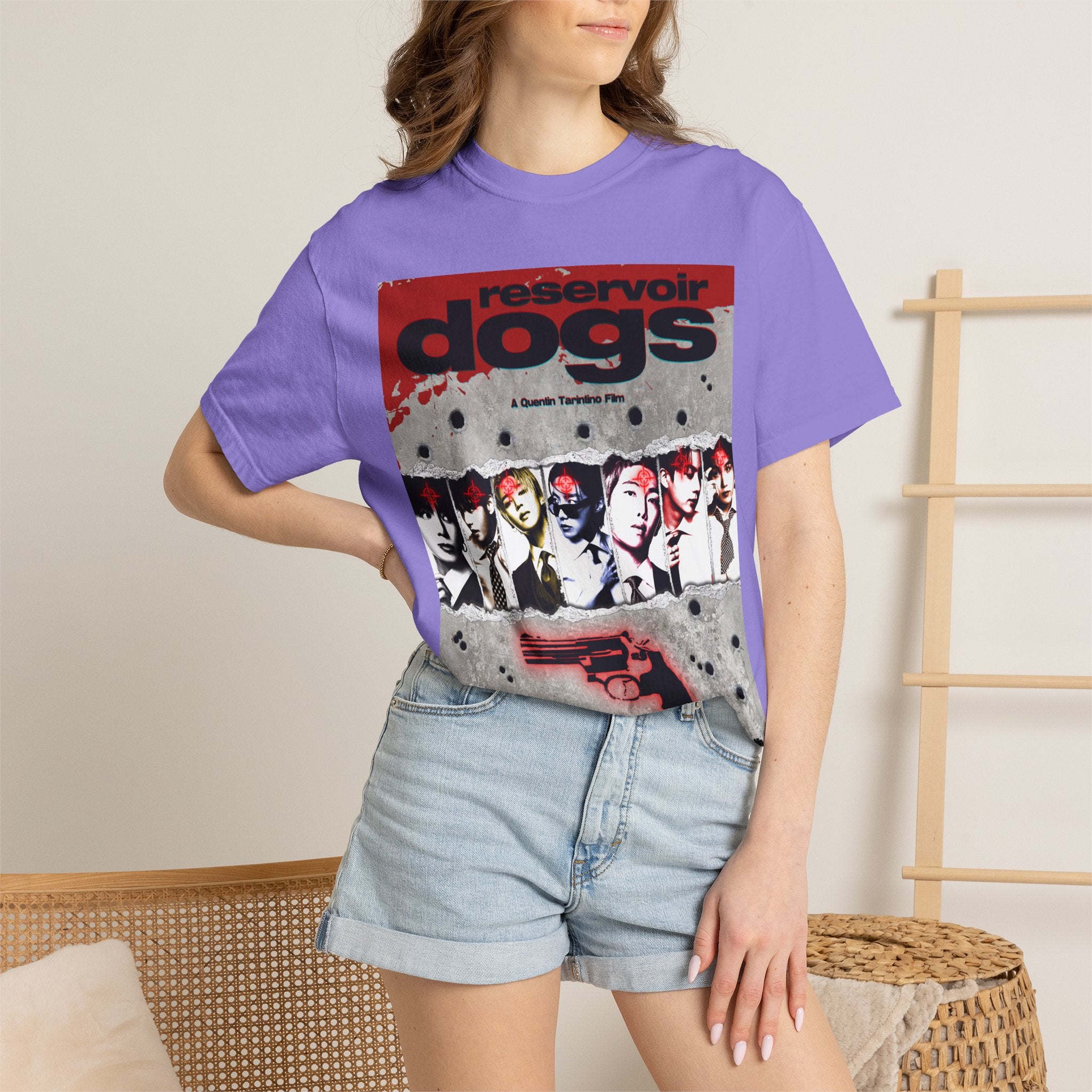 BTS Arirang X Reservoir Dogs Poster T-Shirt Bulletproof Ver.| Movie Poster Graphic Tee