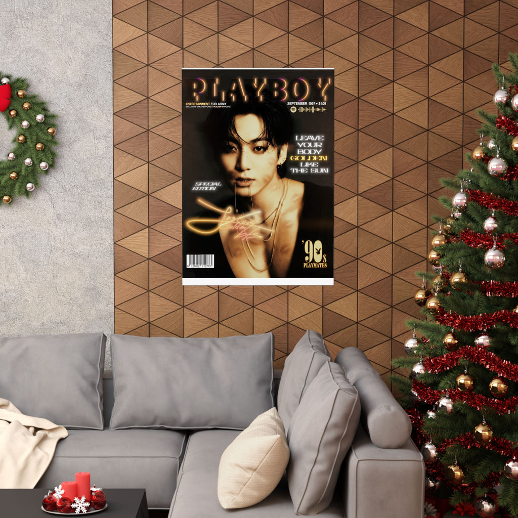 Jungkook Playboy Magazine Portrait Poster | Matte Vertical Poster