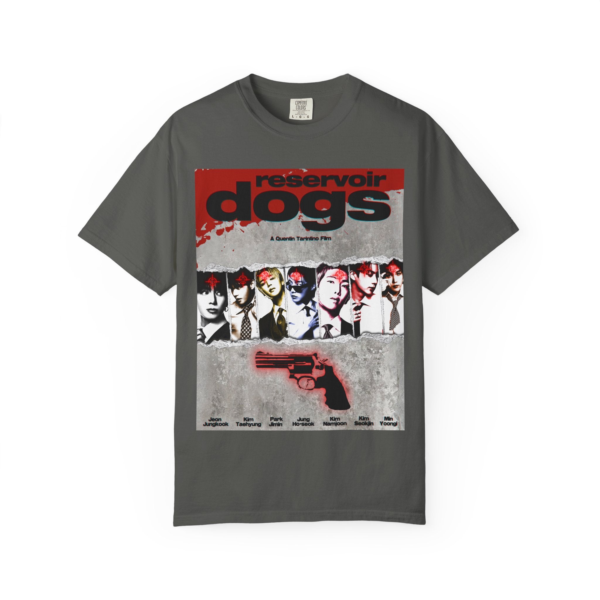 BTS Arirang X Reservoir Dogs Poster T-Shirt | Movie Poster Graphic Tee
