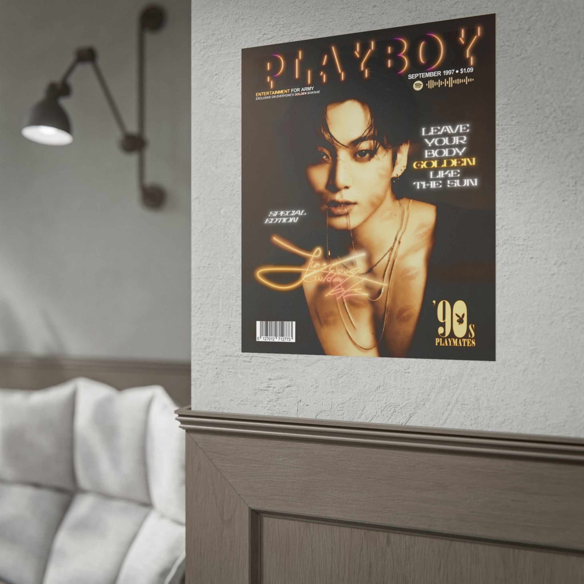Jeon Jungkook BTS Playboy Style Rolled Poster