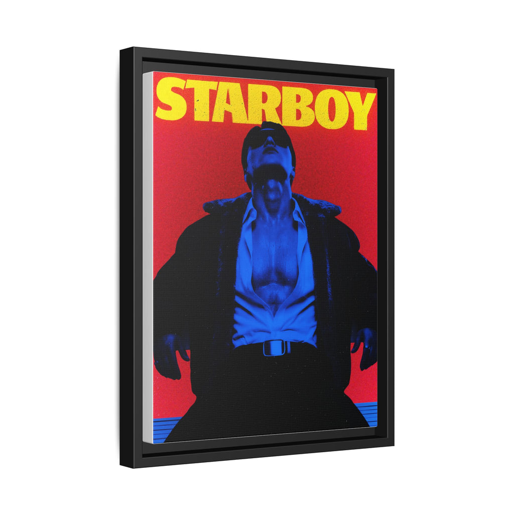 Framed Canvas ATEEZ San X Starboy Poster Matte  | Retro Pop Art Music Wall Decor
