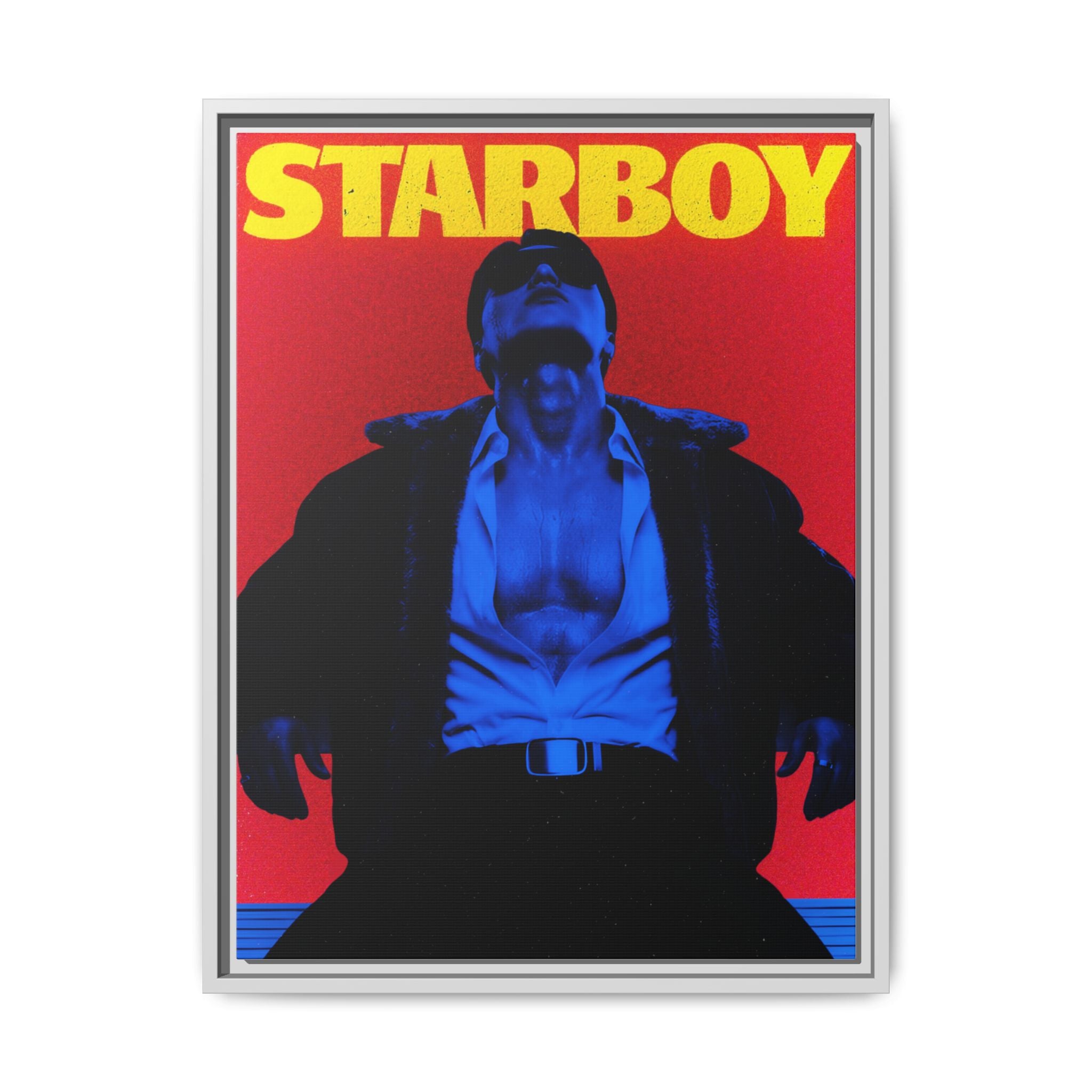 Framed Canvas ATEEZ San X Starboy Poster Matte  | Retro Pop Art Music Wall Decor