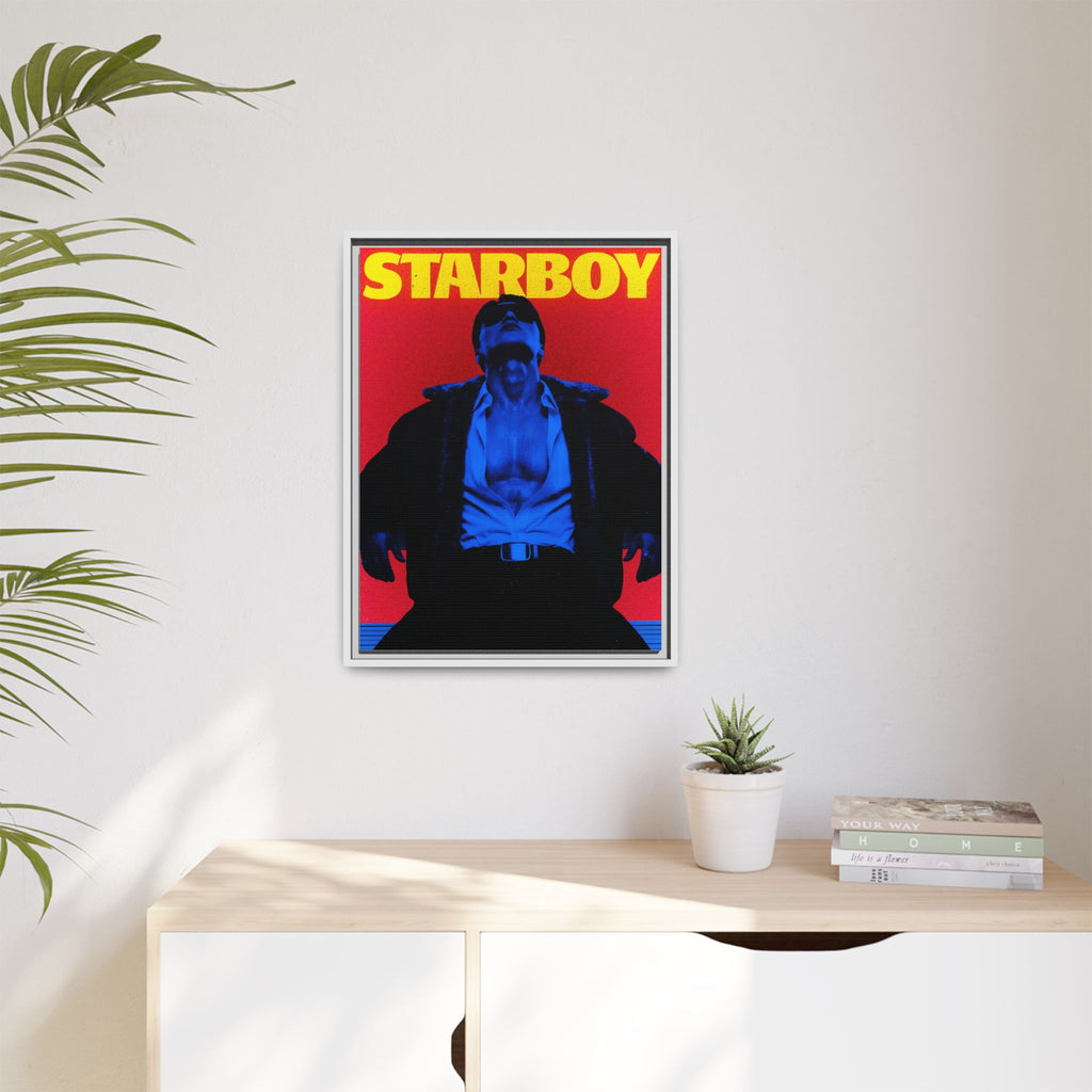 Framed Canvas ATEEZ San X Starboy Poster Matte  | Retro Pop Art Music Wall Decor