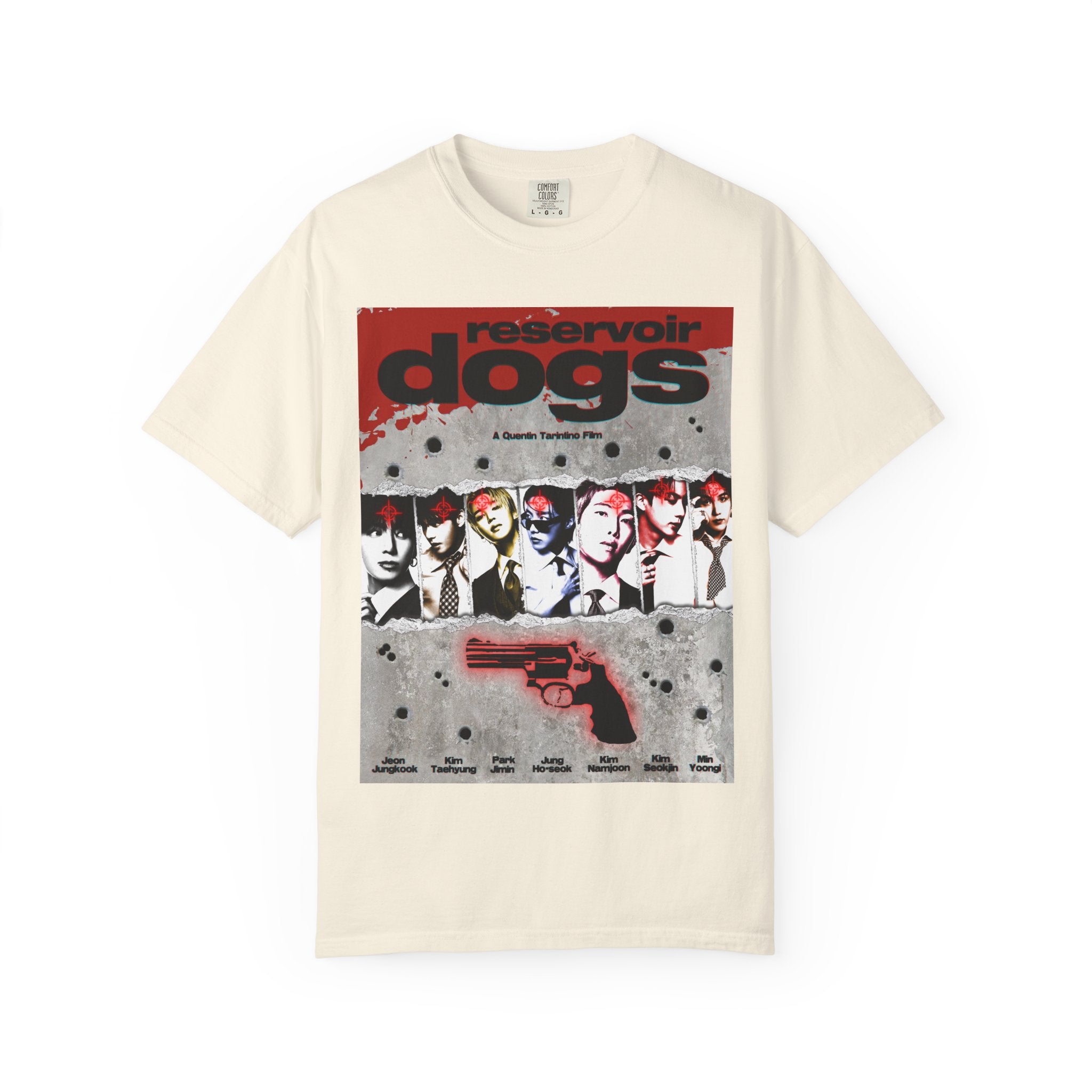 BTS Arirang X Reservoir Dogs Poster T-Shirt Bulletproof Ver.| Movie Poster Graphic Tee