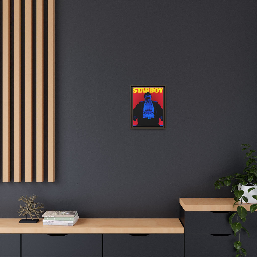 Framed Canvas ATEEZ San X Starboy Poster Matte  | Retro Pop Art Music Wall Decor