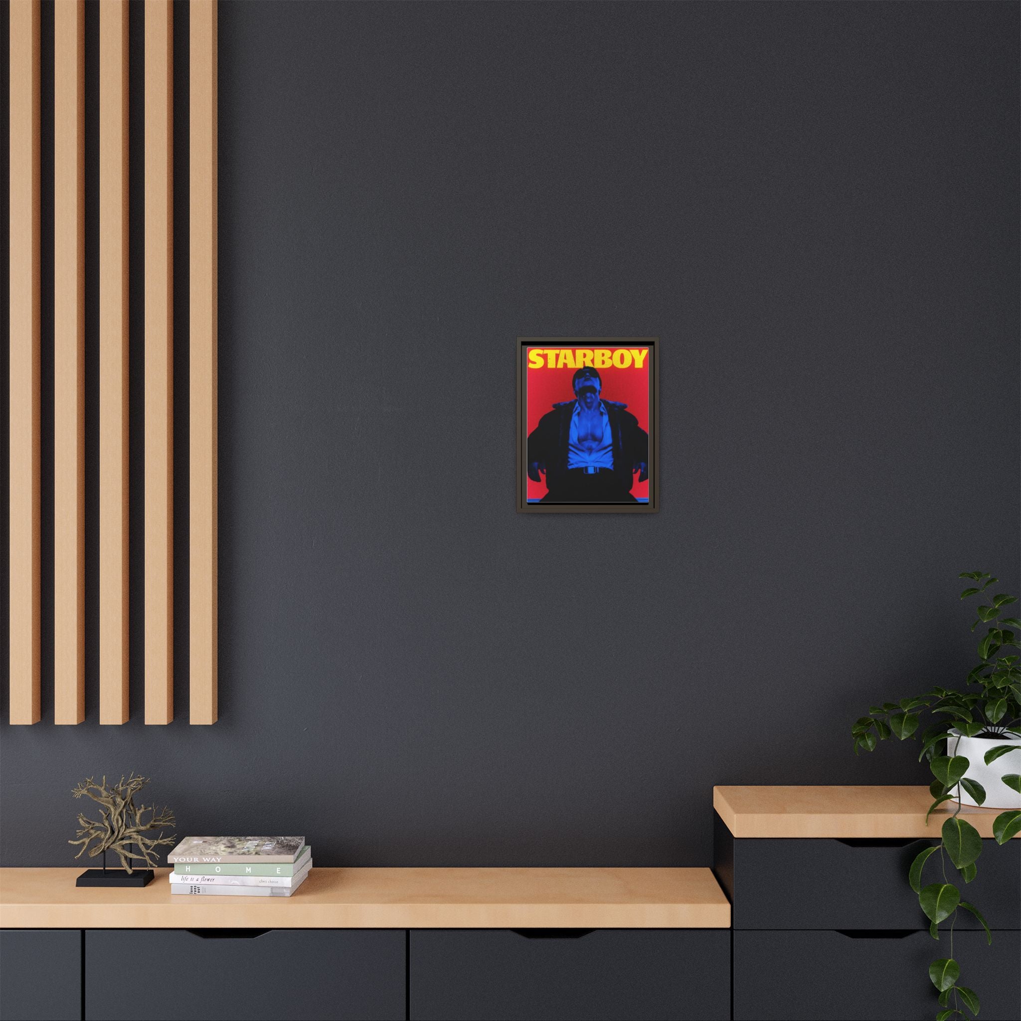 Framed Canvas ATEEZ San X Starboy Poster Matte  | Retro Pop Art Music Wall Decor