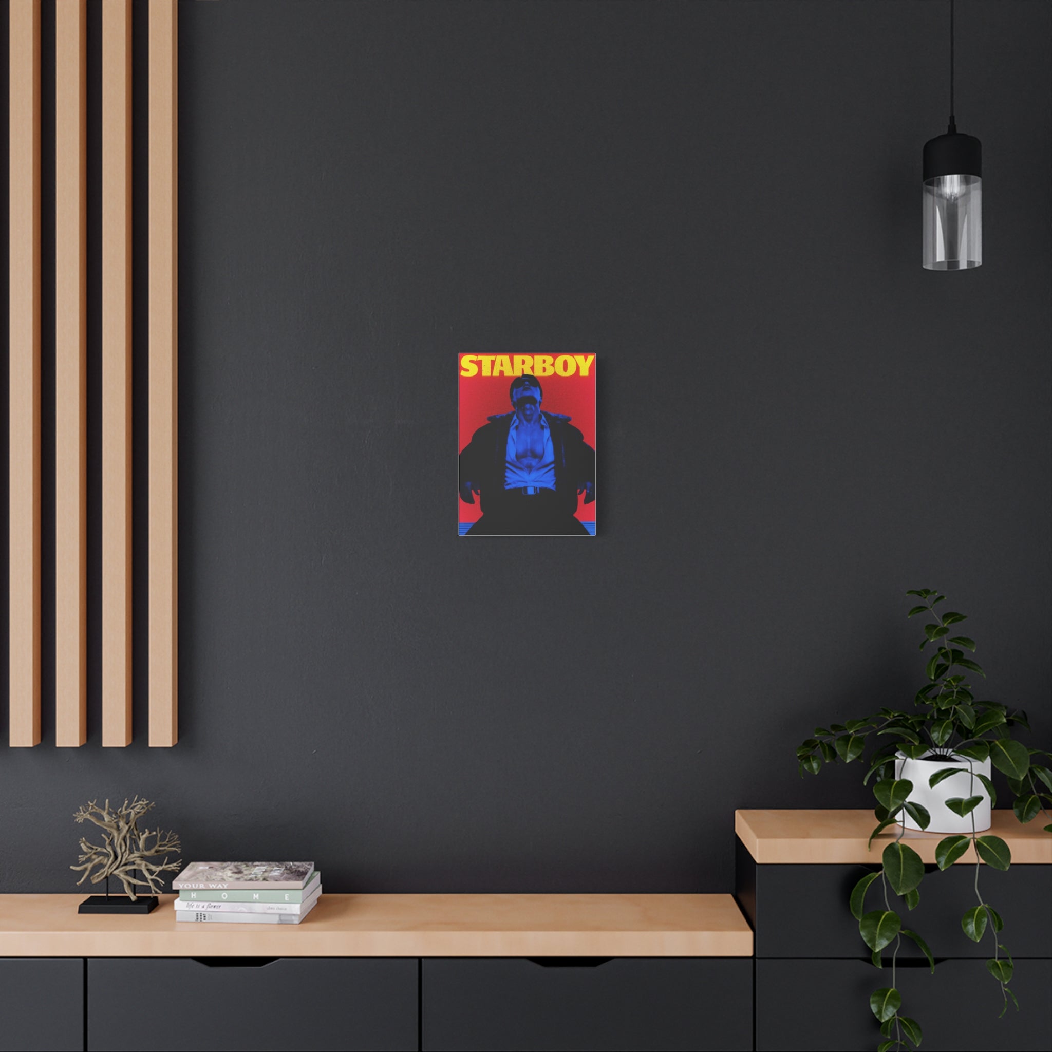 ATEEZ San X Starboy Retro KPop Art Canvas