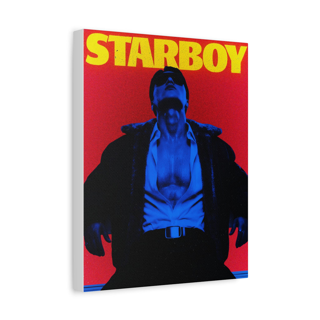 ATEEZ San X Starboy Retro KPop Art Canvas