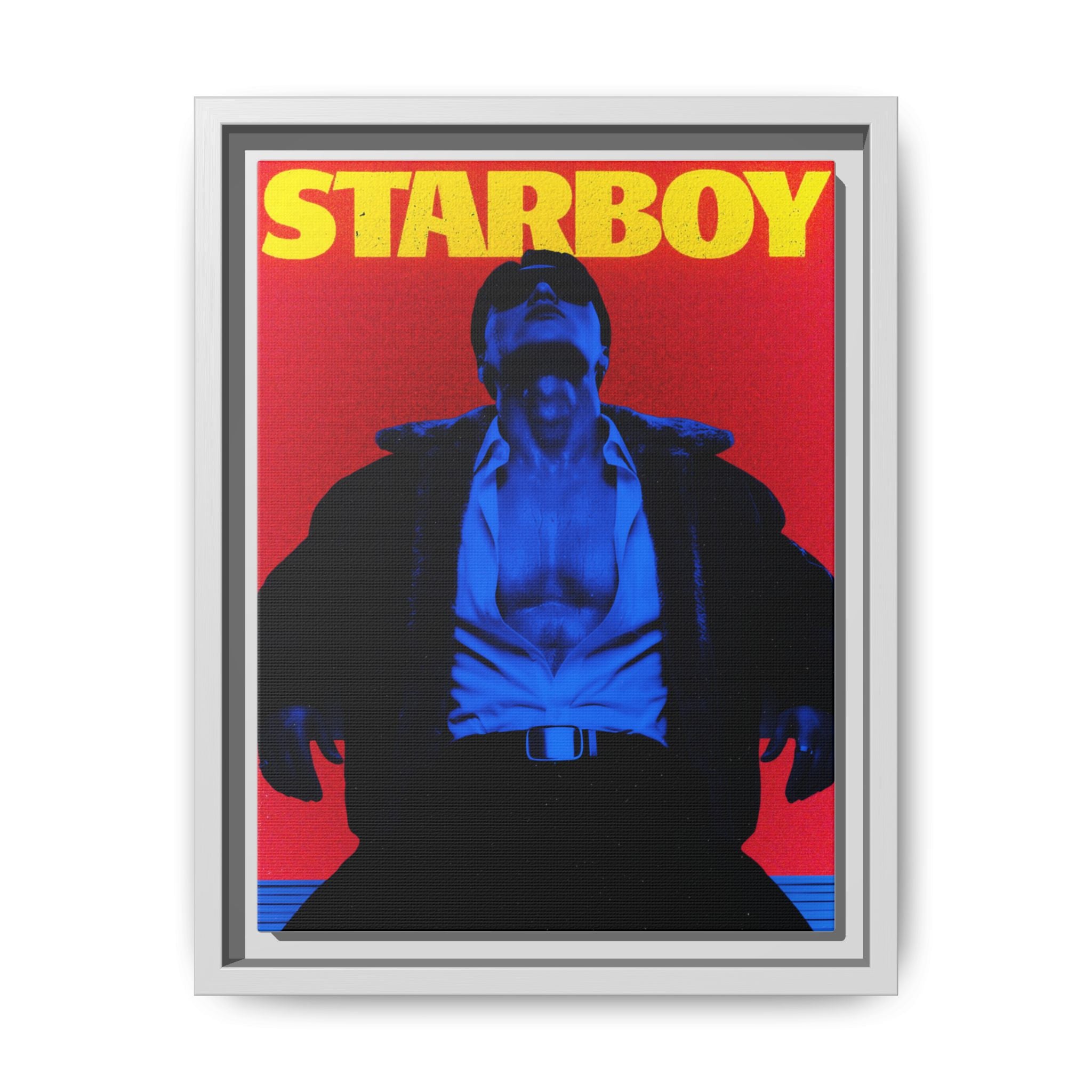 Framed Canvas ATEEZ San X Starboy Poster Matte  | Retro Pop Art Music Wall Decor