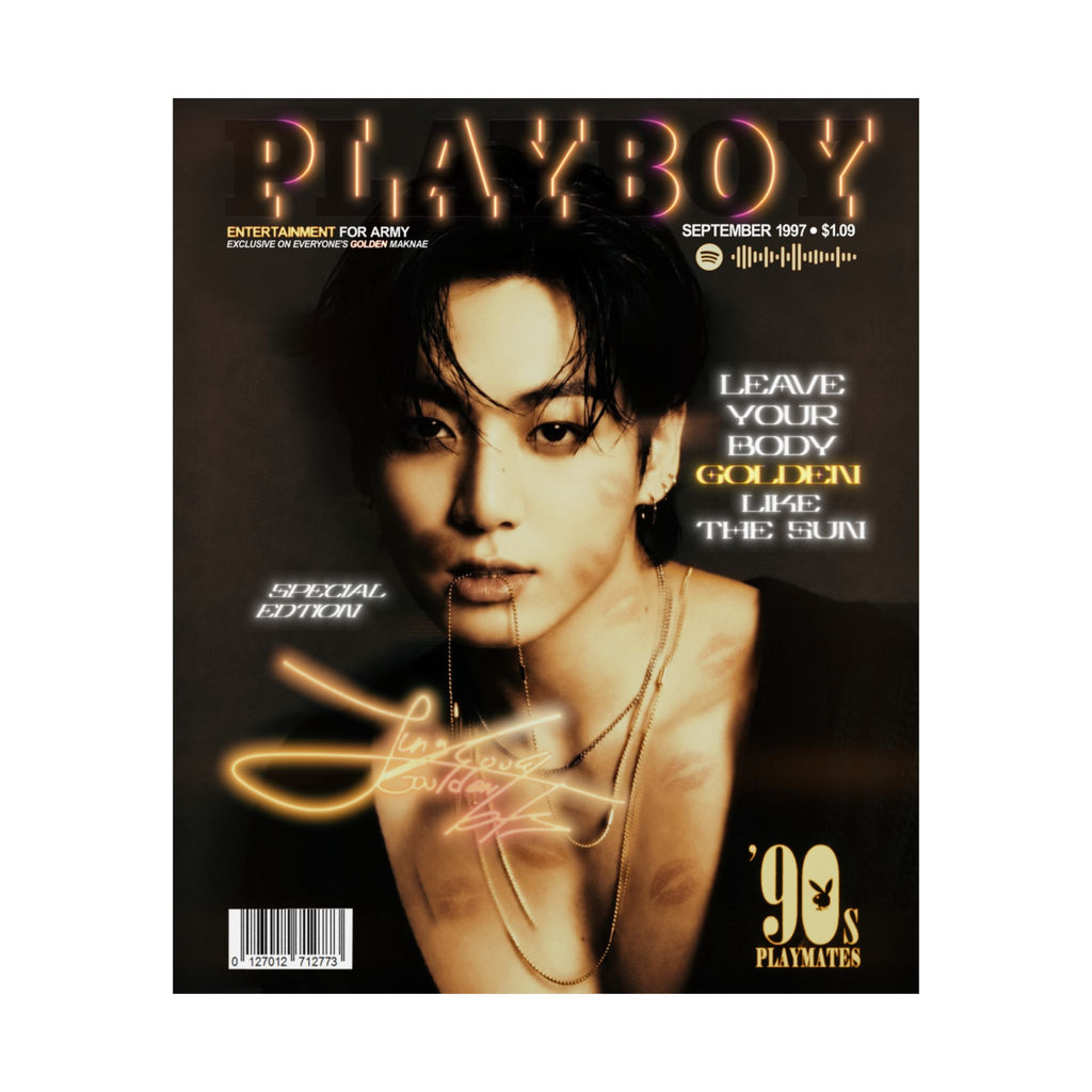 Jungkook Playboy Magazine Portrait Poster | Matte Vertical Poster