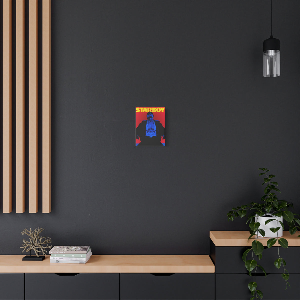 ATEEZ San X Starboy Retro KPop Art Canvas