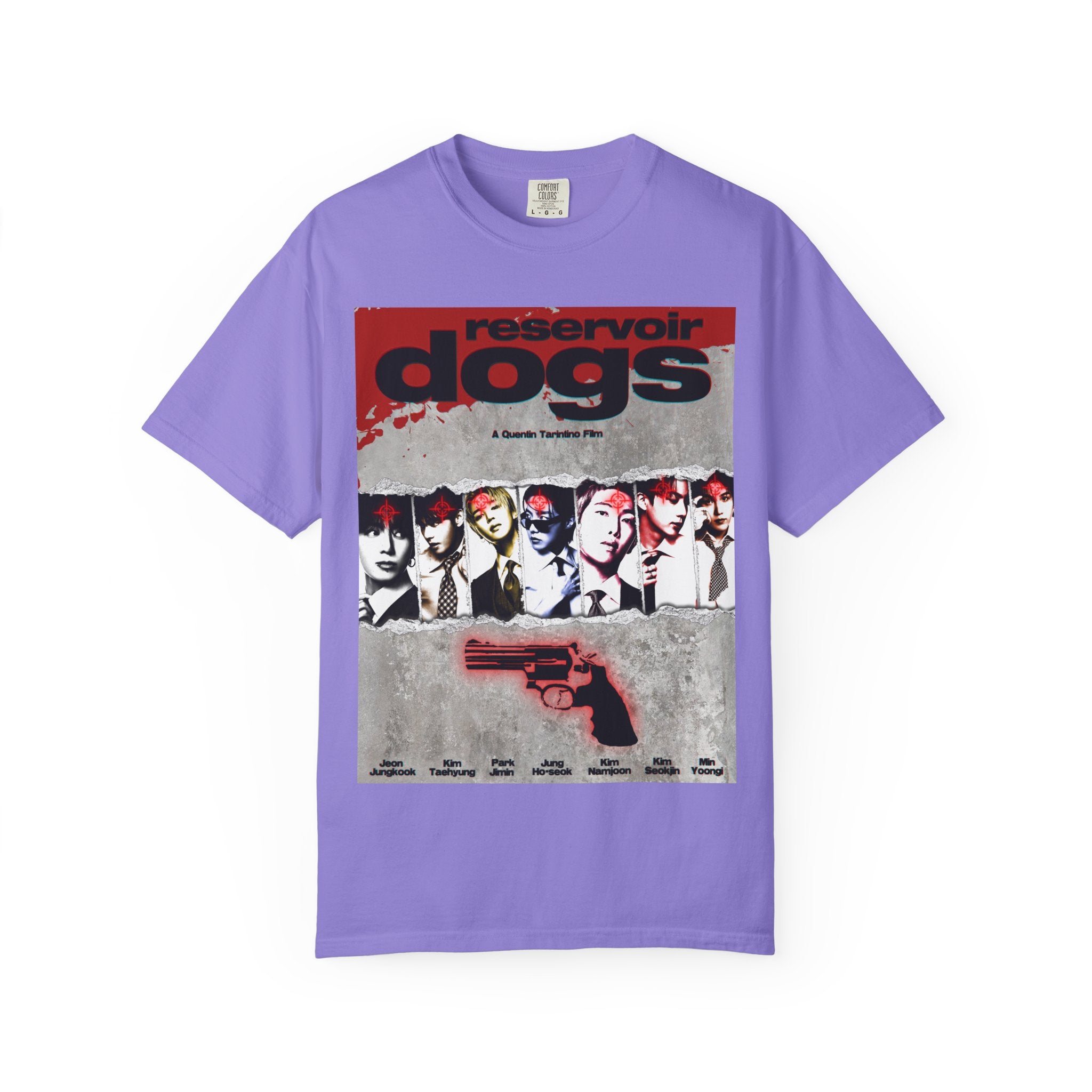 BTS Arirang X Reservoir Dogs Poster T-Shirt | Movie Poster Graphic Tee