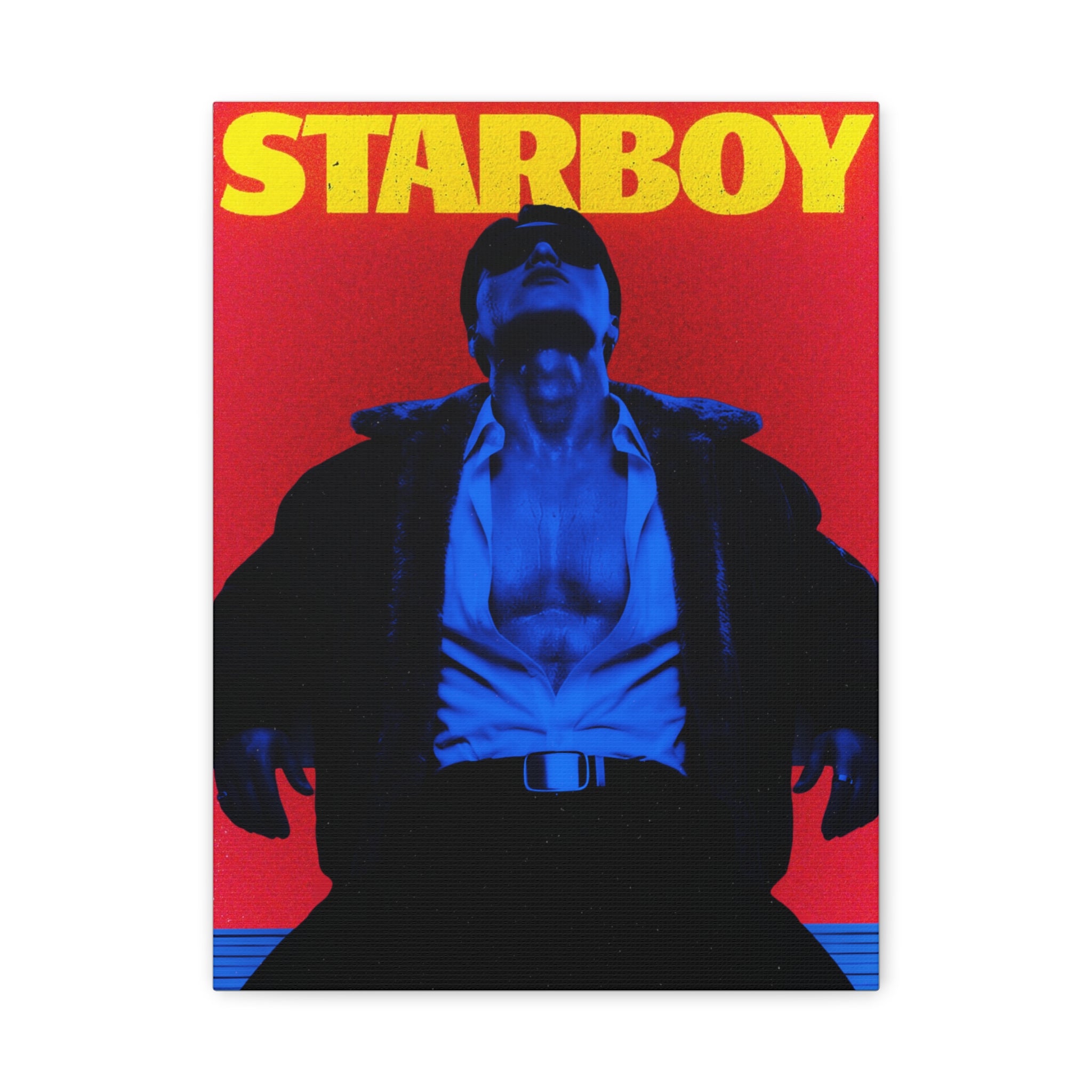 ATEEZ San X Starboy Retro KPop Art Canvas