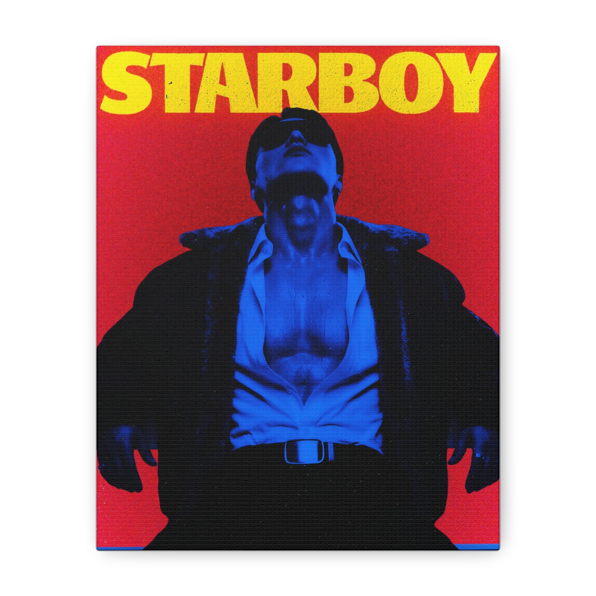 ATEEZ San X Starboy Retro KPop Art Canvas